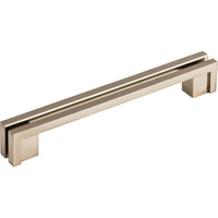 Worldwide Flooring Design Center Flat Rail Pull 5 Inch (c-c) Brushed Satin Nickel Flat Rail Pull 5 Inch (c-c) Brushed Satin Nickel Top Knobs Decorative Hardware