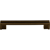 Worldwide Flooring Design Center Flat Rail Pull 5 Inch (c-c) German Bronze Flat Rail Pull 5 Inch (c-c) German Bronze Top Knobs Decorative Hardware