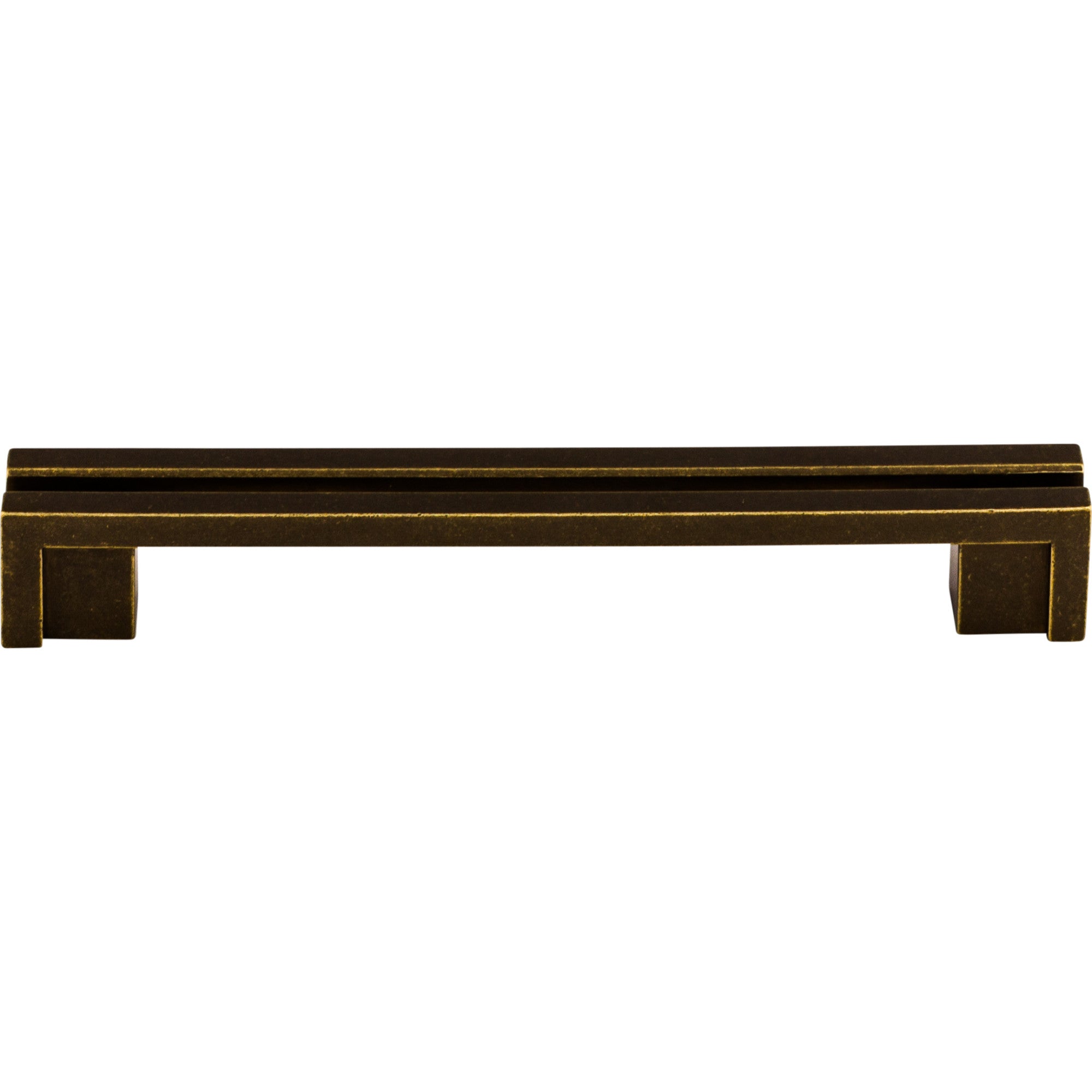 Worldwide Flooring Design Center Flat Rail Pull 5 Inch (c-c) German Bronze Flat Rail Pull 5 Inch (c-c) German Bronze Top Knobs Decorative Hardware