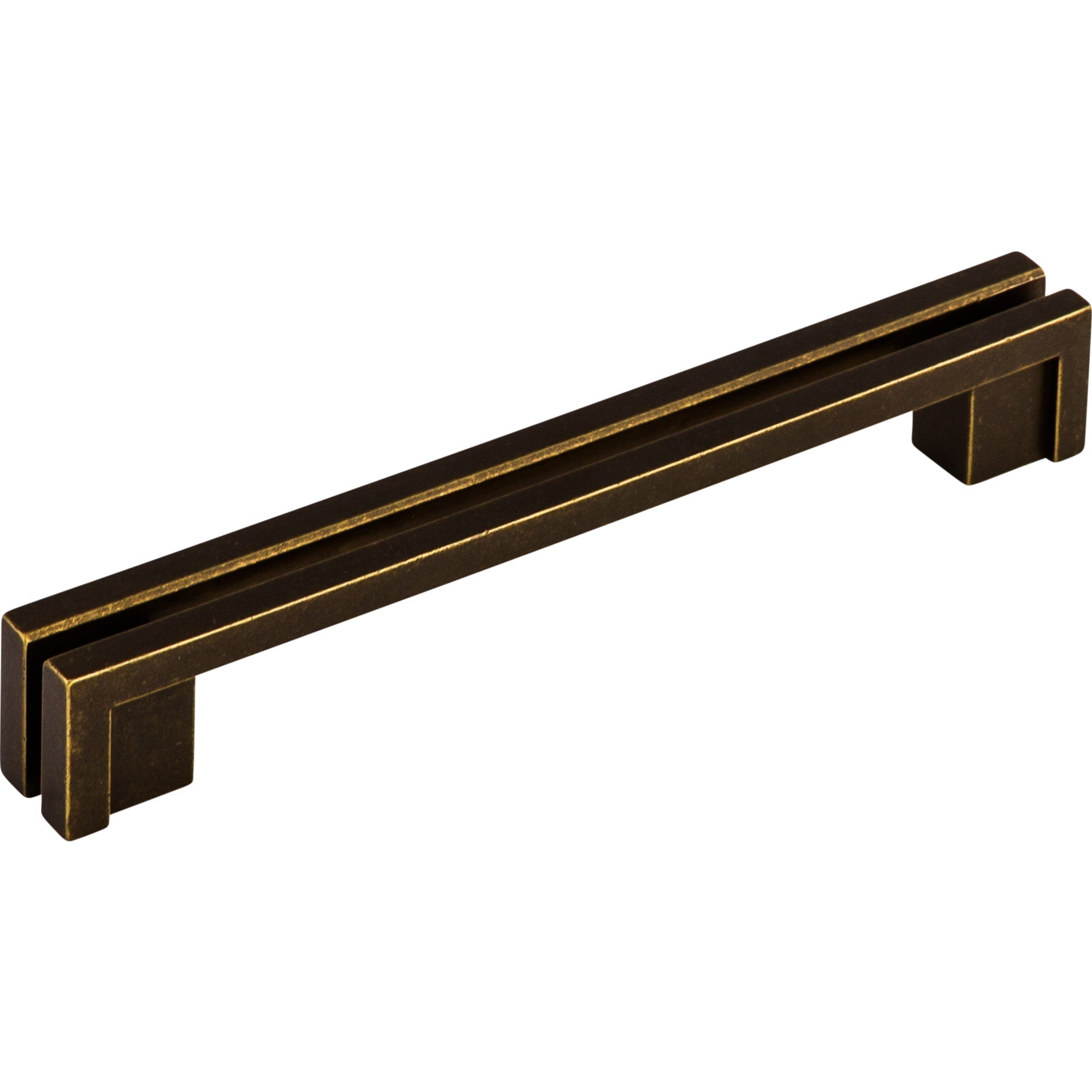 Worldwide Flooring Design Center Flat Rail Pull 5 Inch (c-c) German Bronze Flat Rail Pull 5 Inch (c-c) German Bronze Top Knobs Decorative Hardware