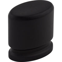 Worldwide Flooring Design Center Oval Knob 1 1/8 Inch Flat Black Oval Knob 1 1/8 Inch Flat Black Top Knobs Decorative Hardware