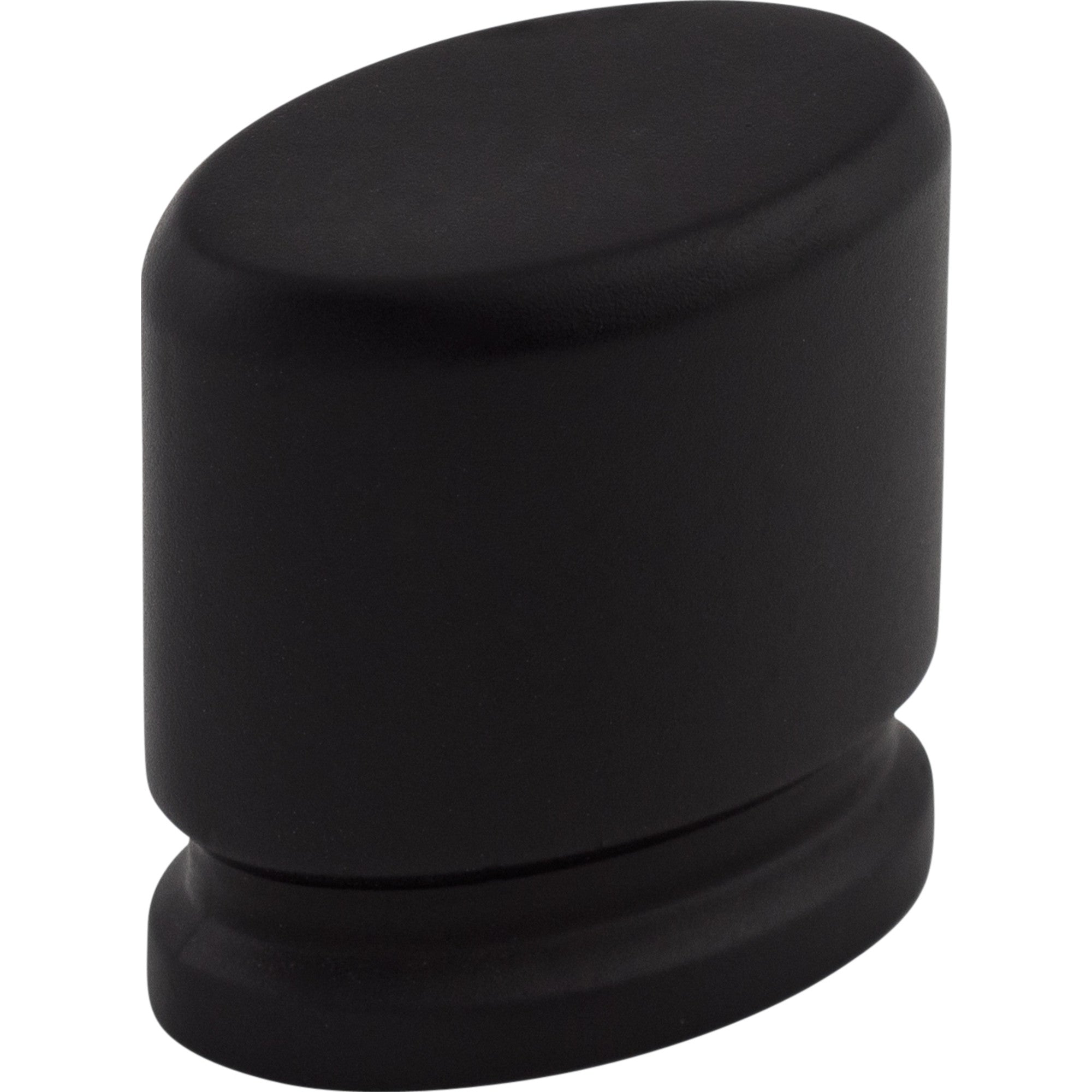Worldwide Flooring Design Center Oval Knob 1 1/8 Inch Flat Black Oval Knob 1 1/8 Inch Flat Black Top Knobs Decorative Hardware