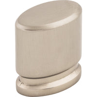 Worldwide Flooring Design Center Oval Knob 1 1/8 Inch Brushed Satin Nickel Oval Knob 1 1/8 Inch Brushed Satin Nickel Top Knobs Decorative Hardware