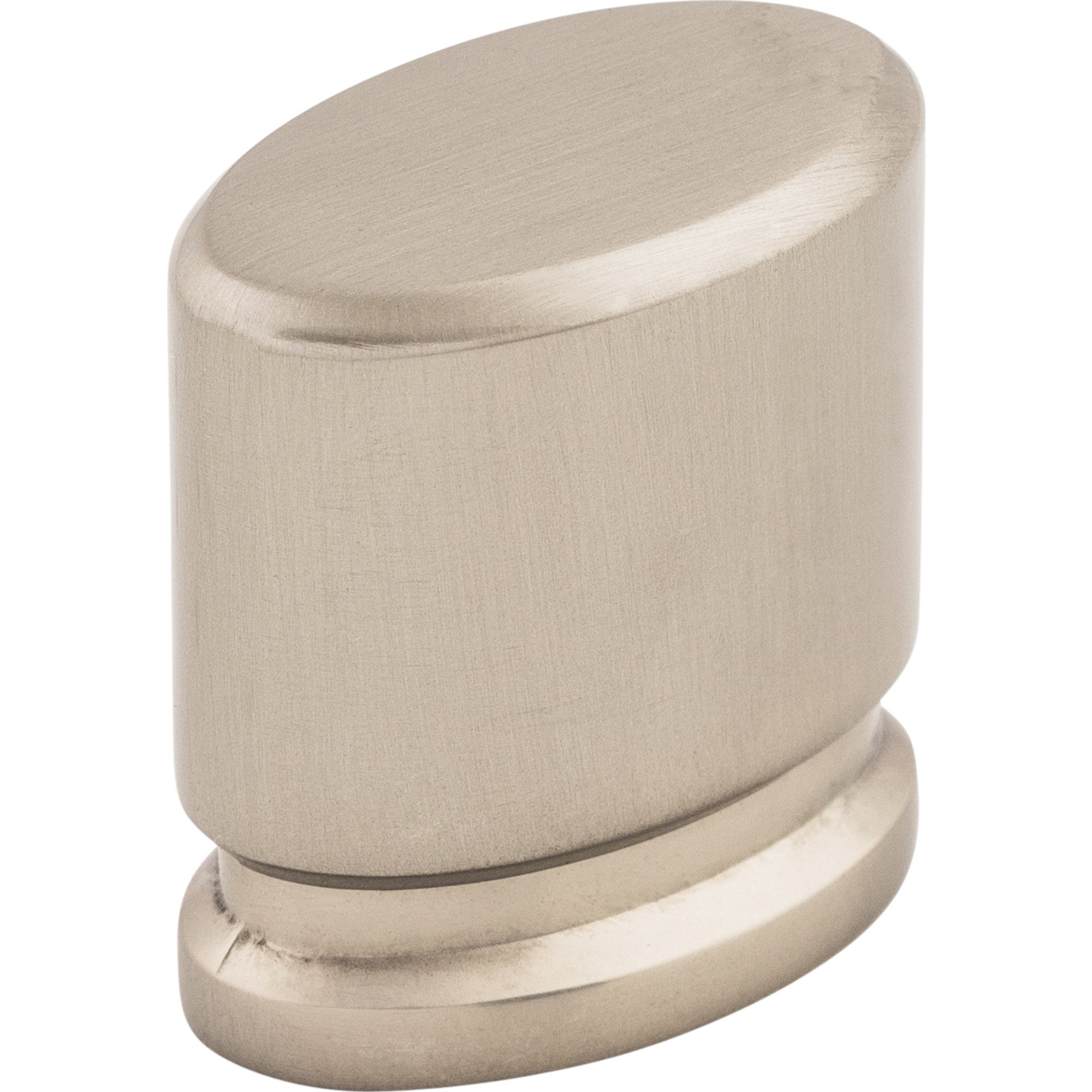 Worldwide Flooring Design Center Oval Knob 1 1/8 Inch Brushed Satin Nickel Oval Knob 1 1/8 Inch Brushed Satin Nickel Top Knobs Decorative Hardware