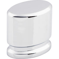 Worldwide Flooring Design Center Oval Knob 1 1/8 Inch Polished Chrome Oval Knob 1 1/8 Inch Polished Chrome Top Knobs Decorative Hardware