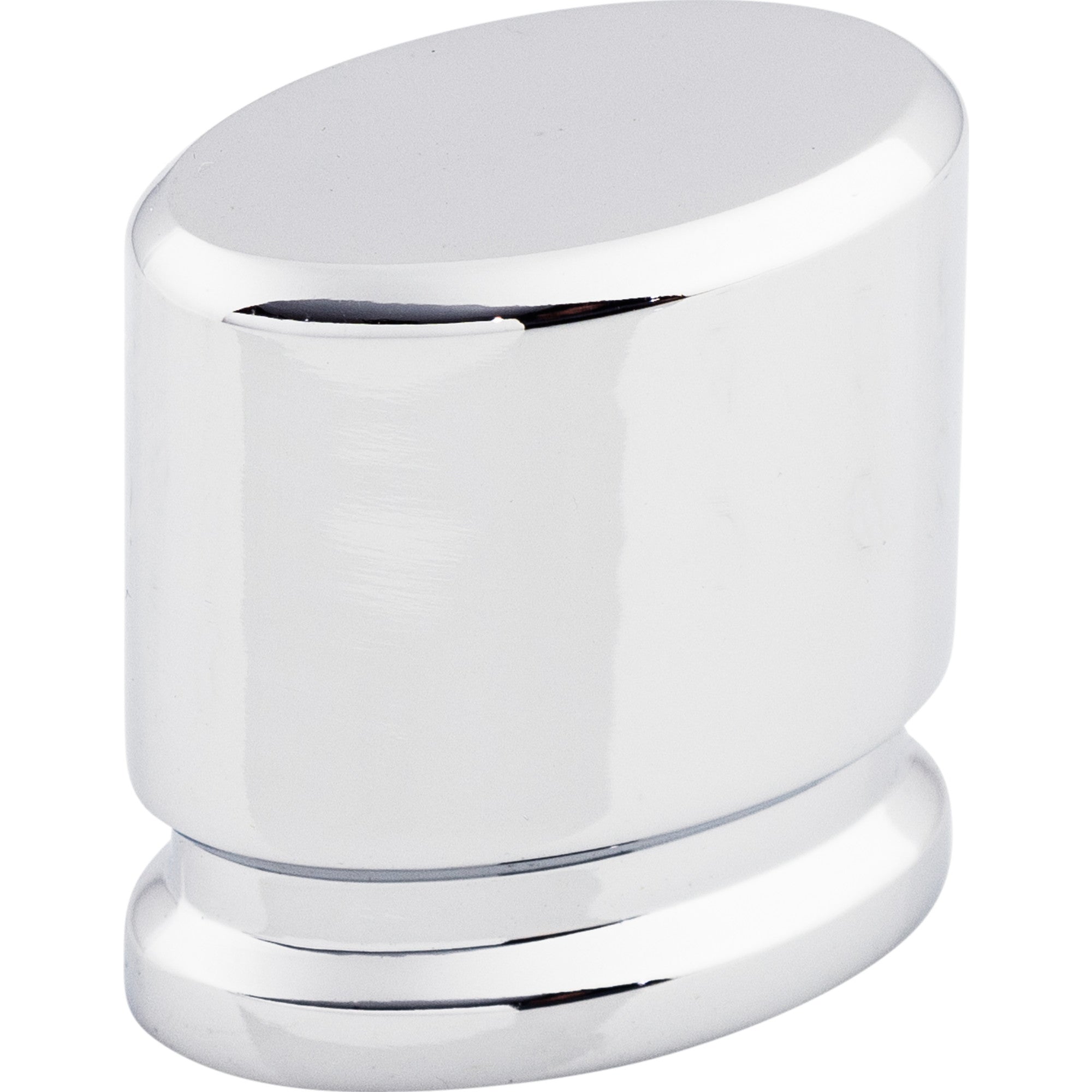 Worldwide Flooring Design Center Oval Knob 1 1/8 Inch Polished Chrome Oval Knob 1 1/8 Inch Polished Chrome Top Knobs Decorative Hardware