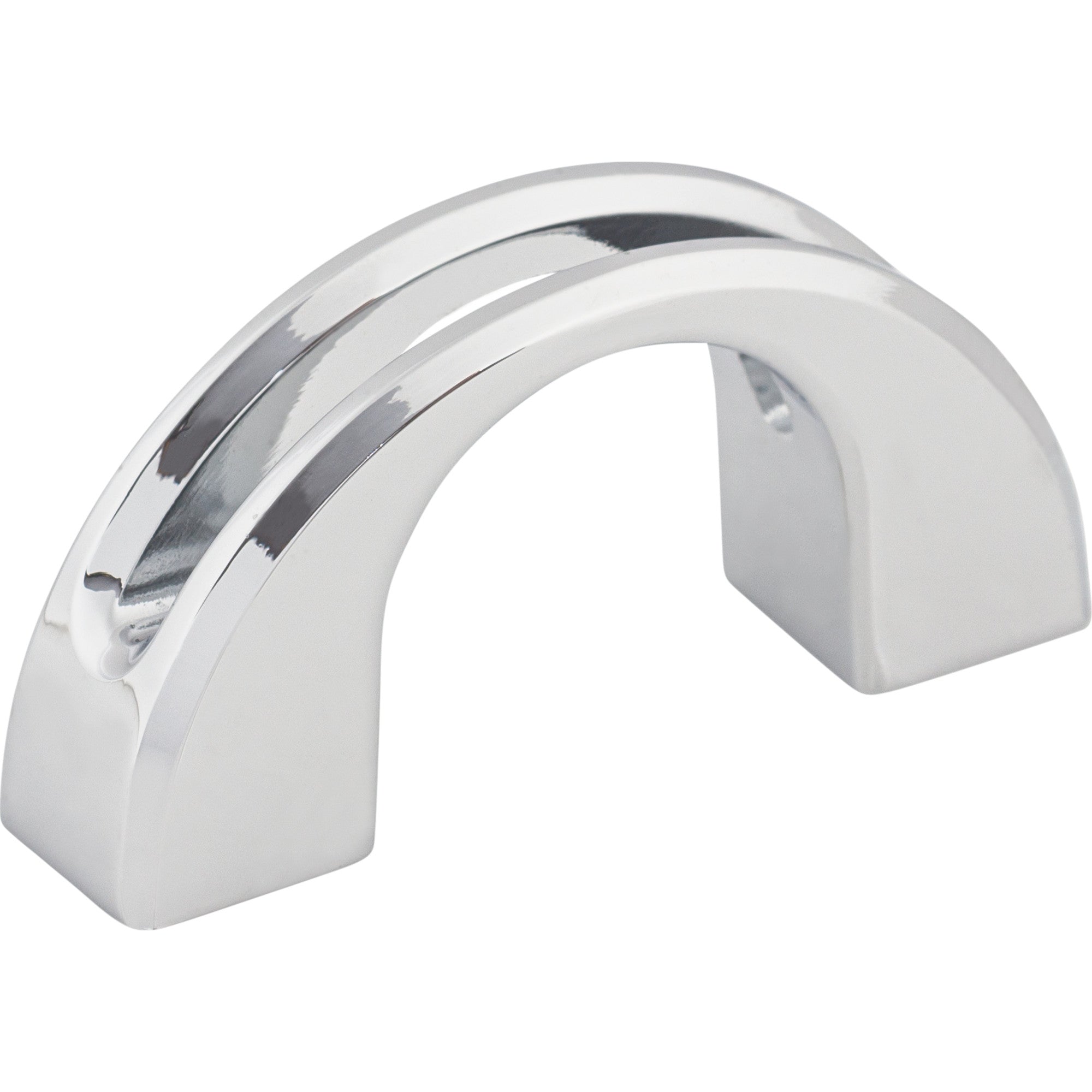 Worldwide Flooring Design Center Tango U Finger Pull 1 1/4 Inch (c-c) Polished Chrome Tango U Finger Pull 1 1/4 Inch (c-c) Polished Chrome Top Knobs Decorative Hardware