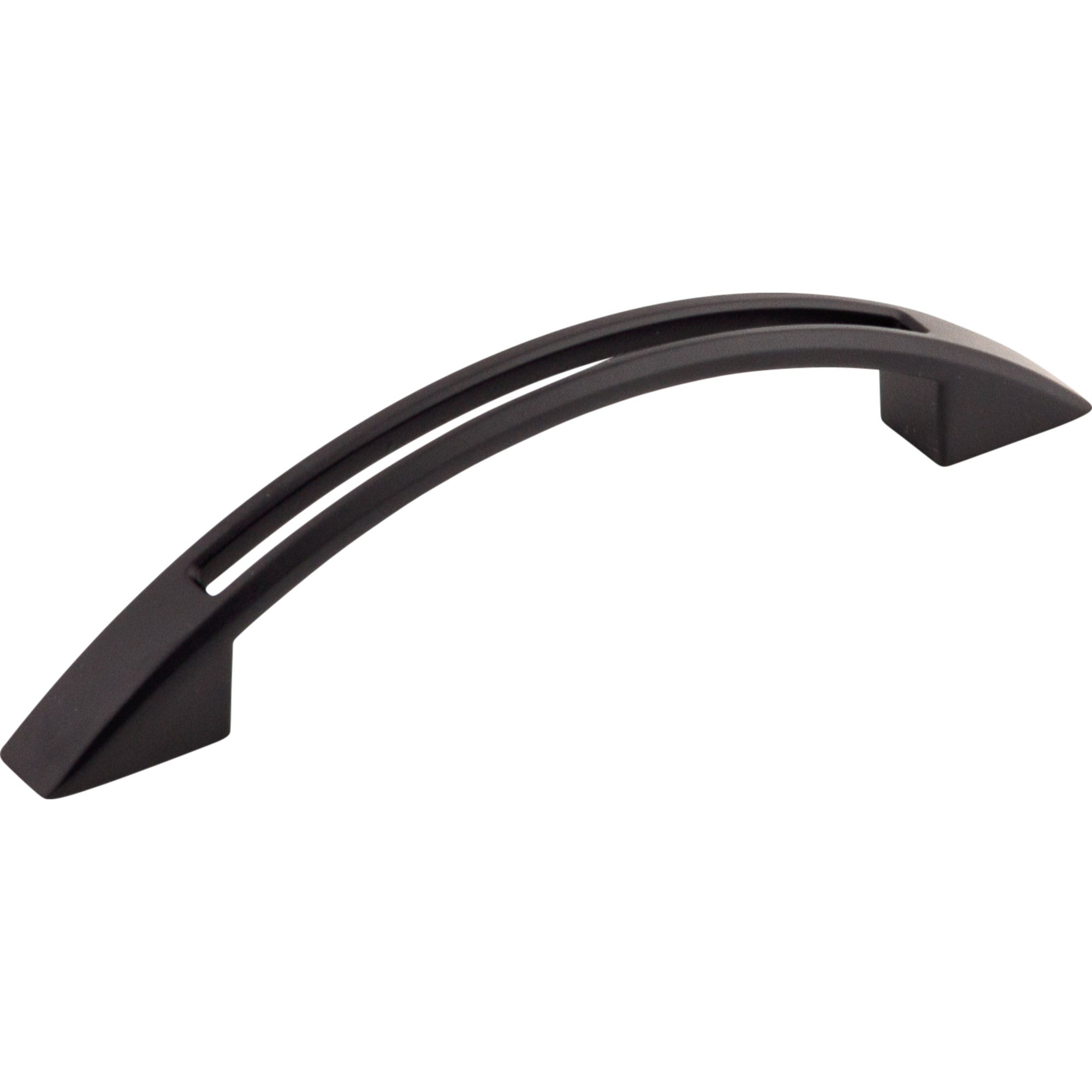 Worldwide Flooring Design Center Tango Cut Out Pull 3 3/4 Inch (c-c) Flat Black Tango Cut Out Pull 3 3/4 Inch (c-c) Flat Black Top Knobs Decorative Hardware
