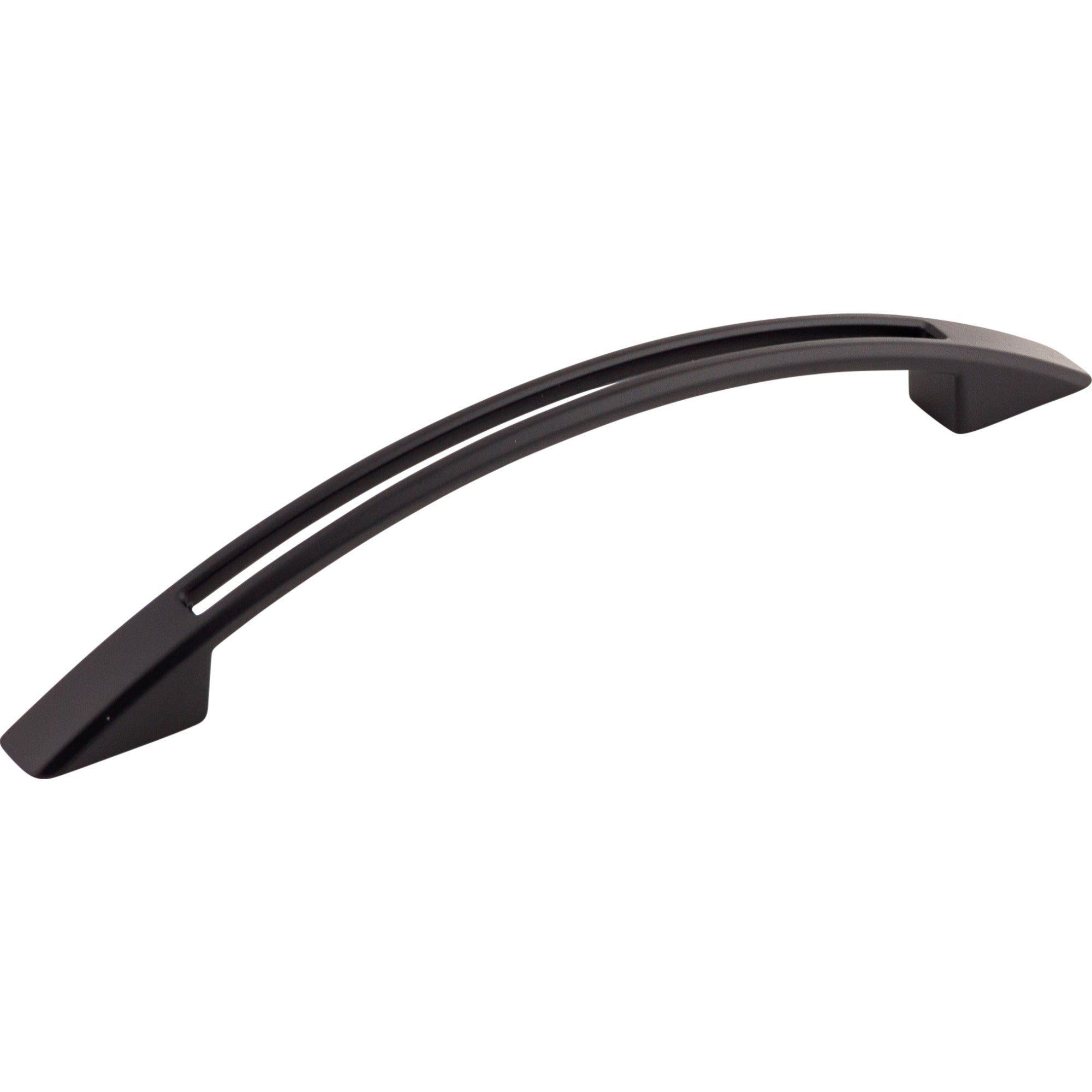 Worldwide Flooring Design Center Tango Cut Out Pull 5 1/16 Inch (c-c) Flat Black Tango Cut Out Pull 5 1/16 Inch (c-c) Flat Black Top Knobs Decorative Hardware