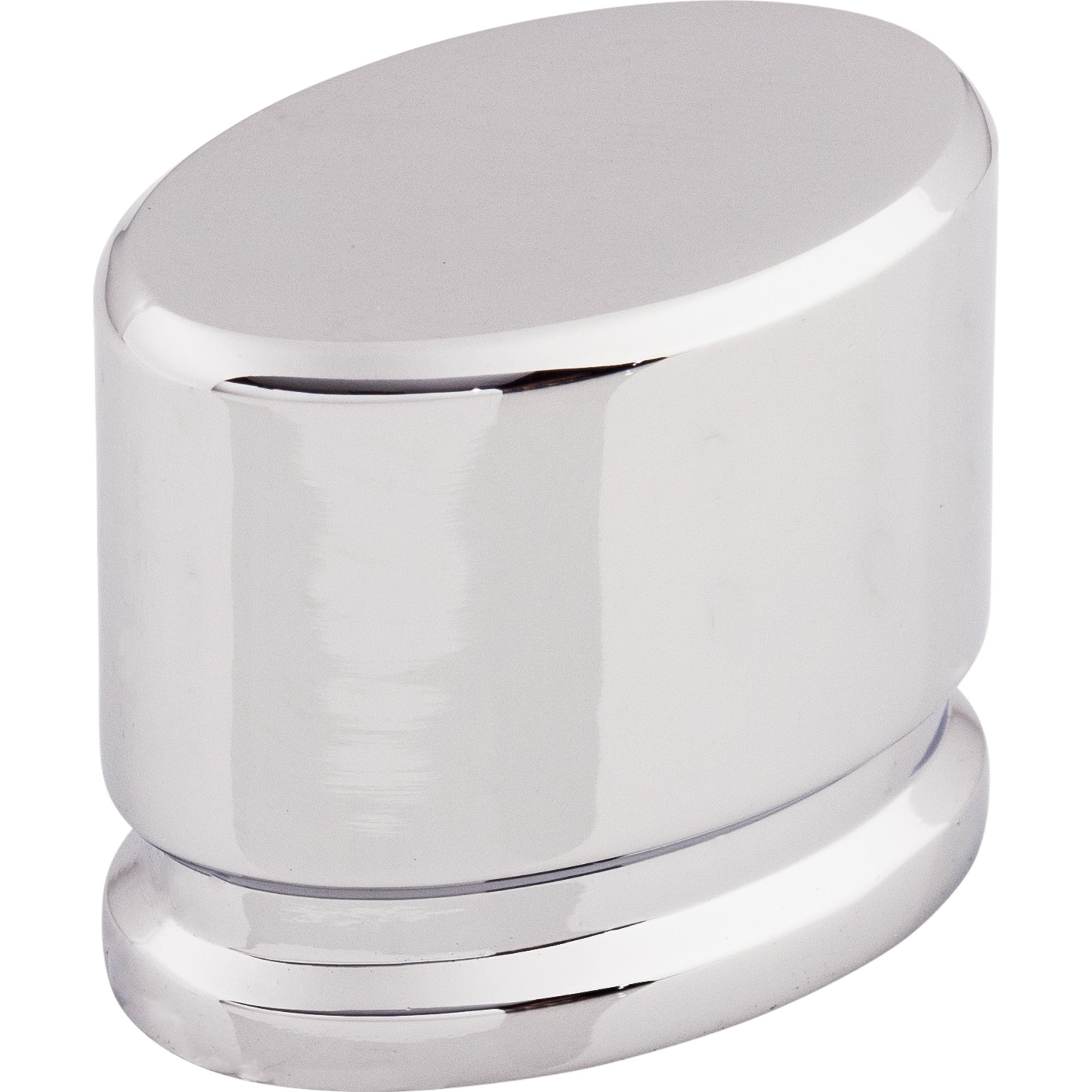 Worldwide Flooring Design Center Oval Knob 1 3/8 Inch Polished Chrome Oval Knob 1 3/8 Inch Polished Chrome Top Knobs Decorative Hardware