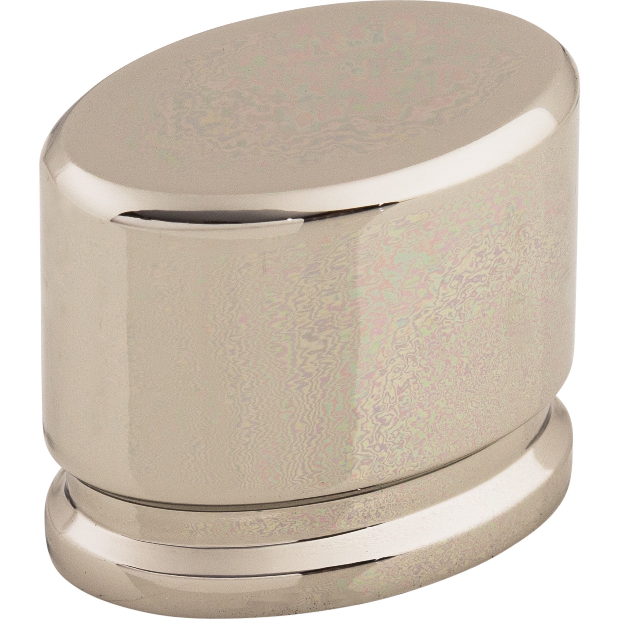 Worldwide Flooring Design Center Oval Knob 1 3/8 Inch Polished Nickel Oval Knob 1 3/8 Inch Polished Nickel Top Knobs Decorative Hardware