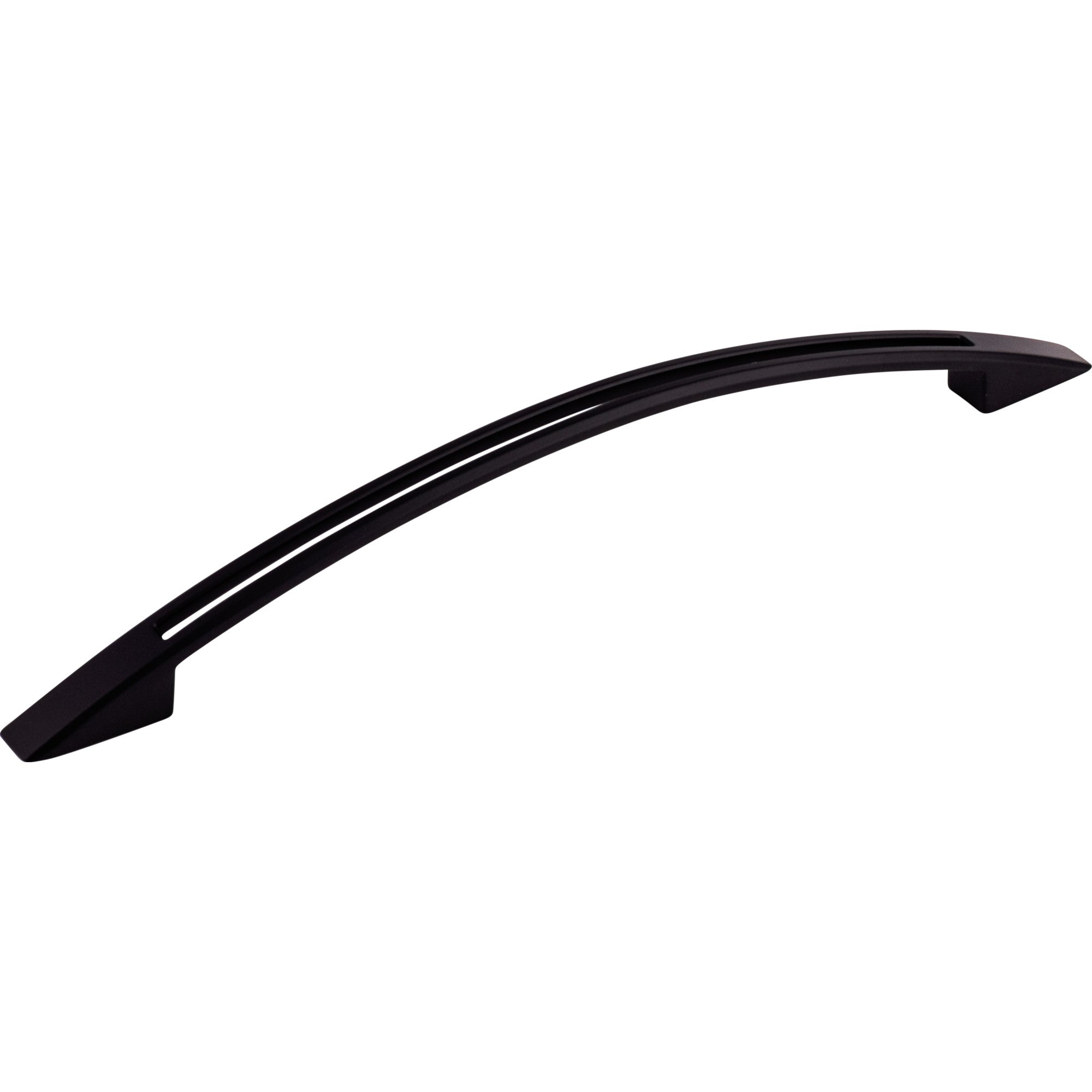 Worldwide Flooring Design Center Tango Cut Out Pull 7 1/2 Inch (c-c) Flat Black Tango Cut Out Pull 7 1/2 Inch (c-c) Flat Black Top Knobs Decorative Hardware