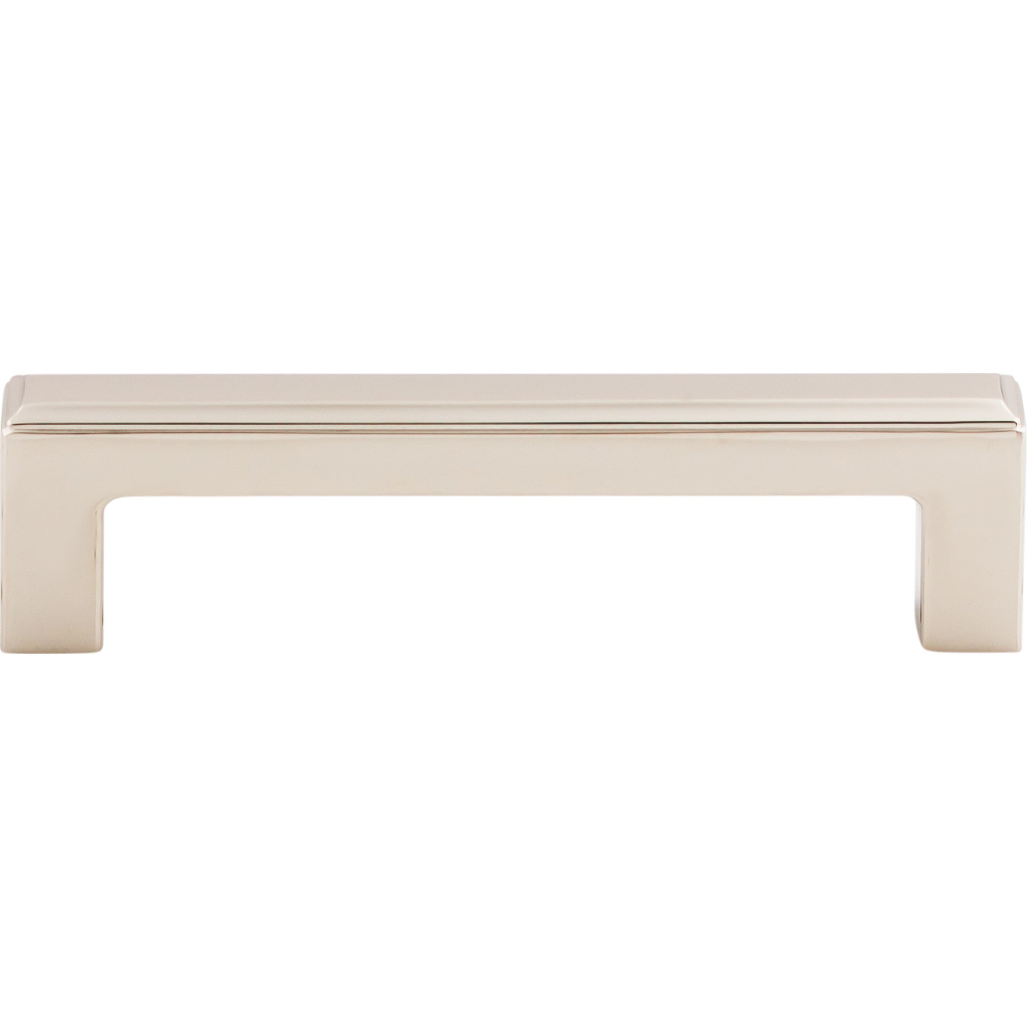 Worldwide Flooring Design Center Podium Pull 3 3/4 Inch (c-c) Polished Nickel Podium Pull 3 3/4 Inch (c-c) Polished Nickel Top Knobs Decorative Hardware