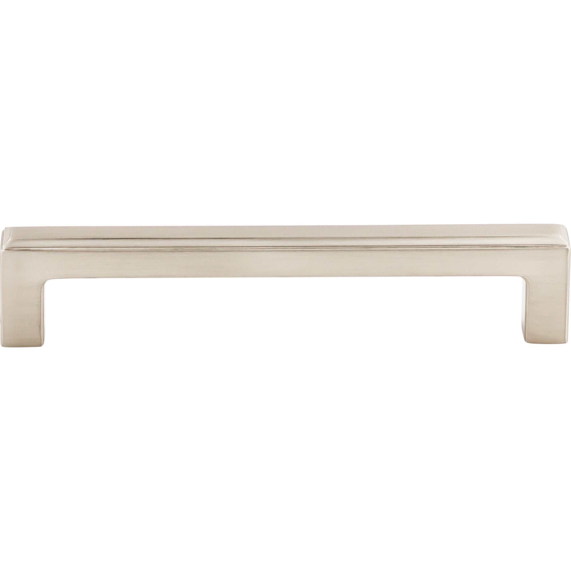 Worldwide Flooring Design Center Podium Pull 5 1/16 Inch (c-c) Brushed Satin Nickel Podium Pull 5 1/16 Inch (c-c) Brushed Satin Nickel Top Knobs Decorative Hardware