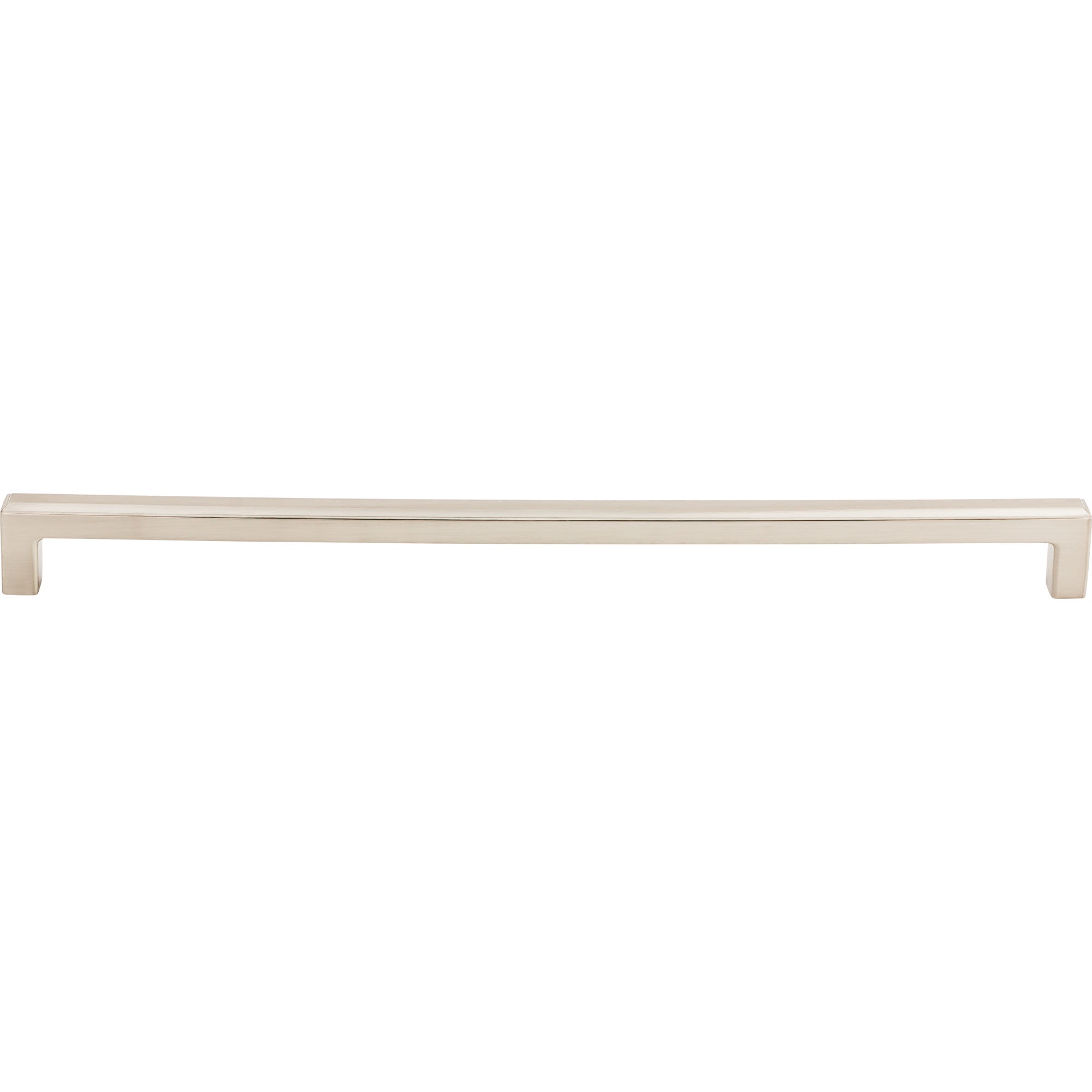 Worldwide Flooring Design Center Podium Pull 12 Inch (c-c) Brushed Satin Nickel Podium Pull 12 Inch (c-c) Brushed Satin Nickel Top Knobs Decorative Hardware