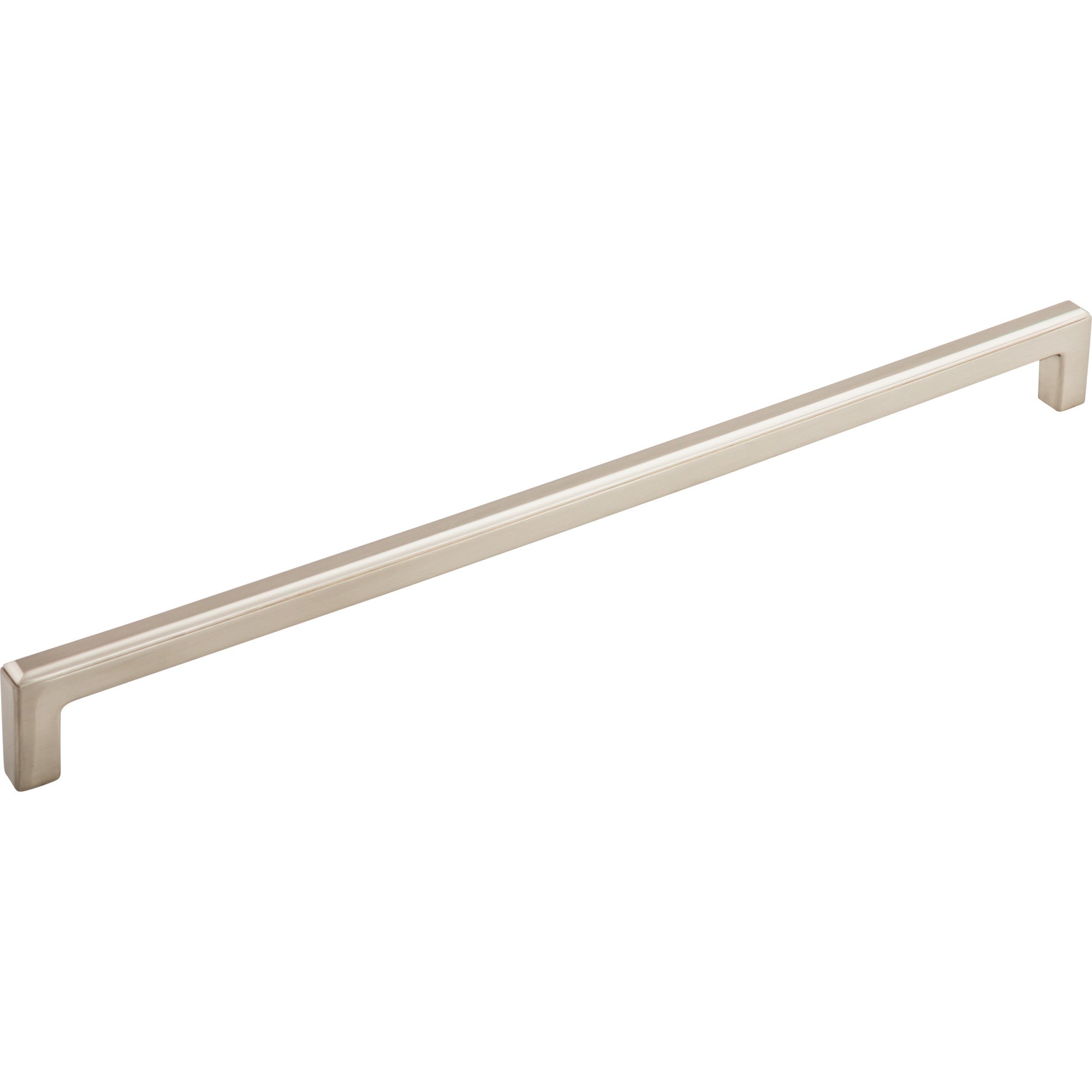 Worldwide Flooring Design Center Podium Pull 12 Inch (c-c) Brushed Satin Nickel Podium Pull 12 Inch (c-c) Brushed Satin Nickel Top Knobs Decorative Hardware