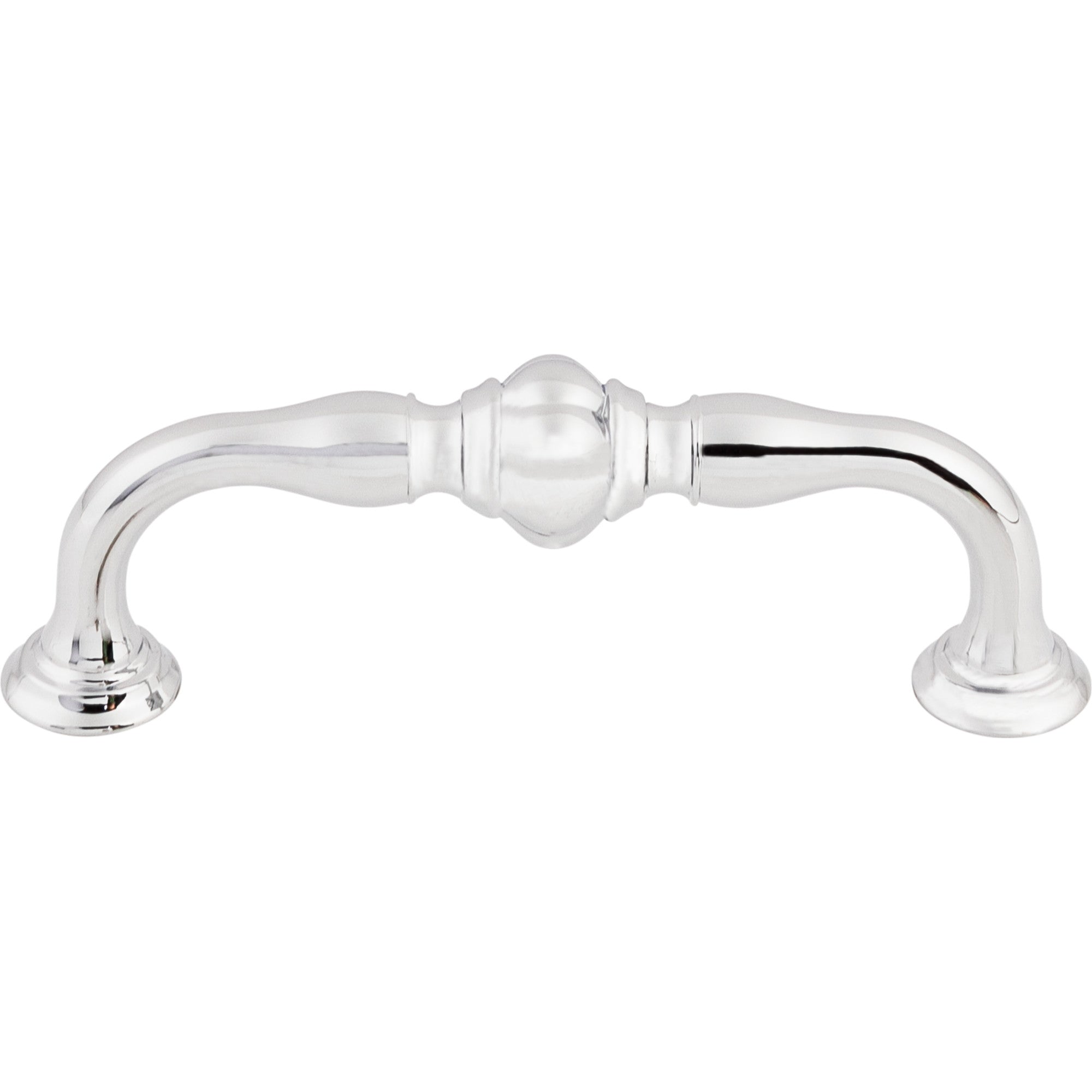 Worldwide Flooring Design Center Allington Pull 3 3/4 Inch (c-c) Polished Chrome Allington Pull 3 3/4 Inch (c-c) Polished Chrome Top Knobs Decorative Hardware