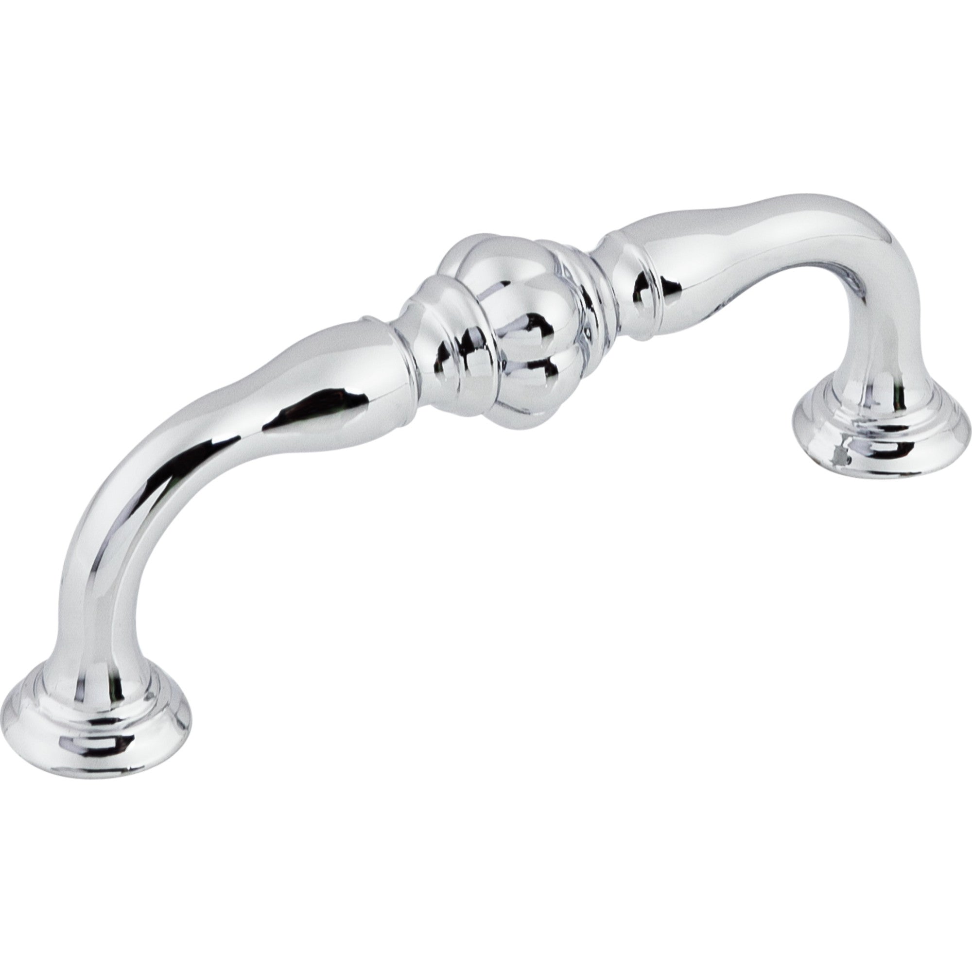 Worldwide Flooring Design Center Allington Pull 3 3/4 Inch (c-c) Polished Chrome Allington Pull 3 3/4 Inch (c-c) Polished Chrome Top Knobs Decorative Hardware
