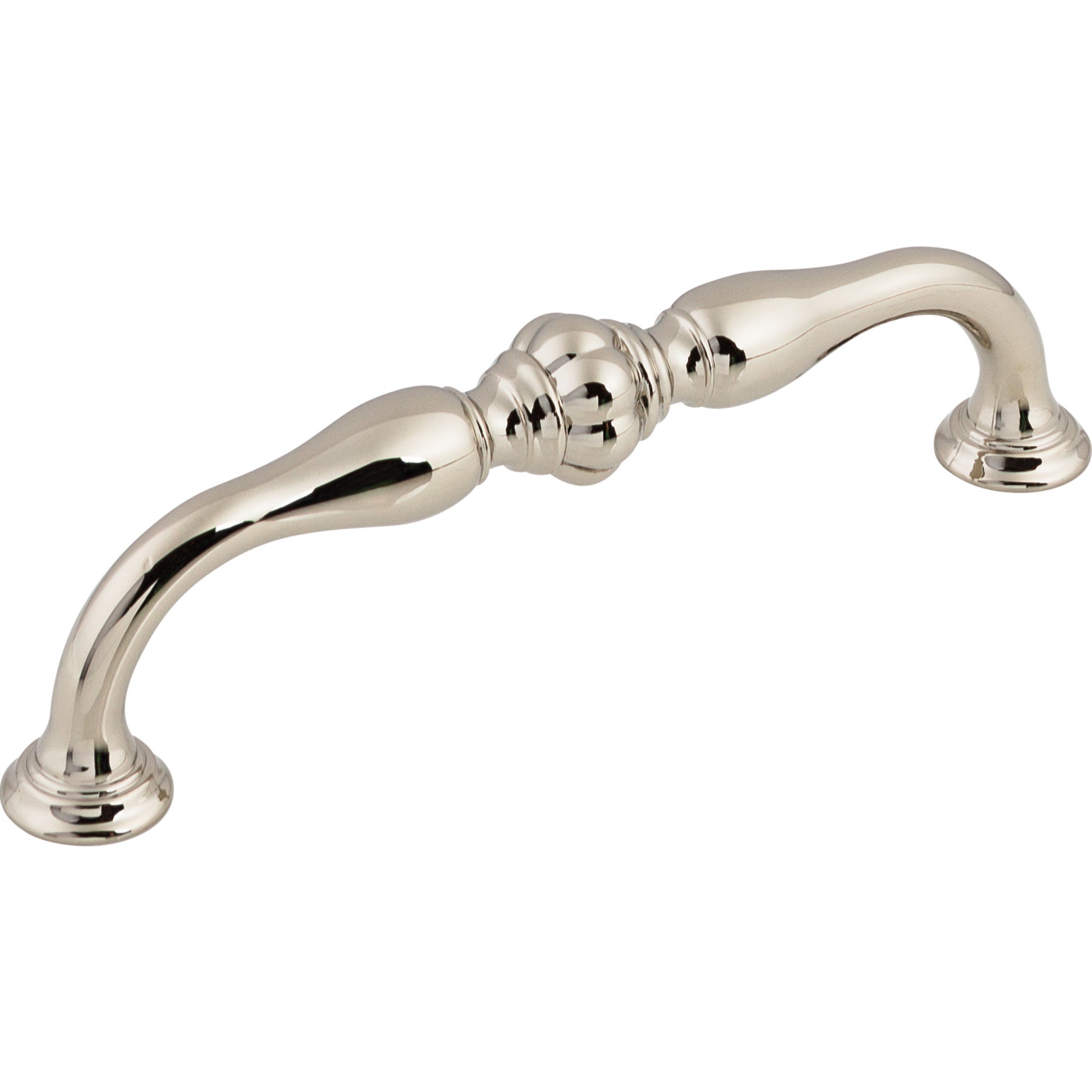 Worldwide Flooring Design Center Allington Pull 5 1/16 Inch (c-c) Polished Nickel Allington Pull 5 1/16 Inch (c-c) Polished Nickel Top Knobs Decorative Hardware