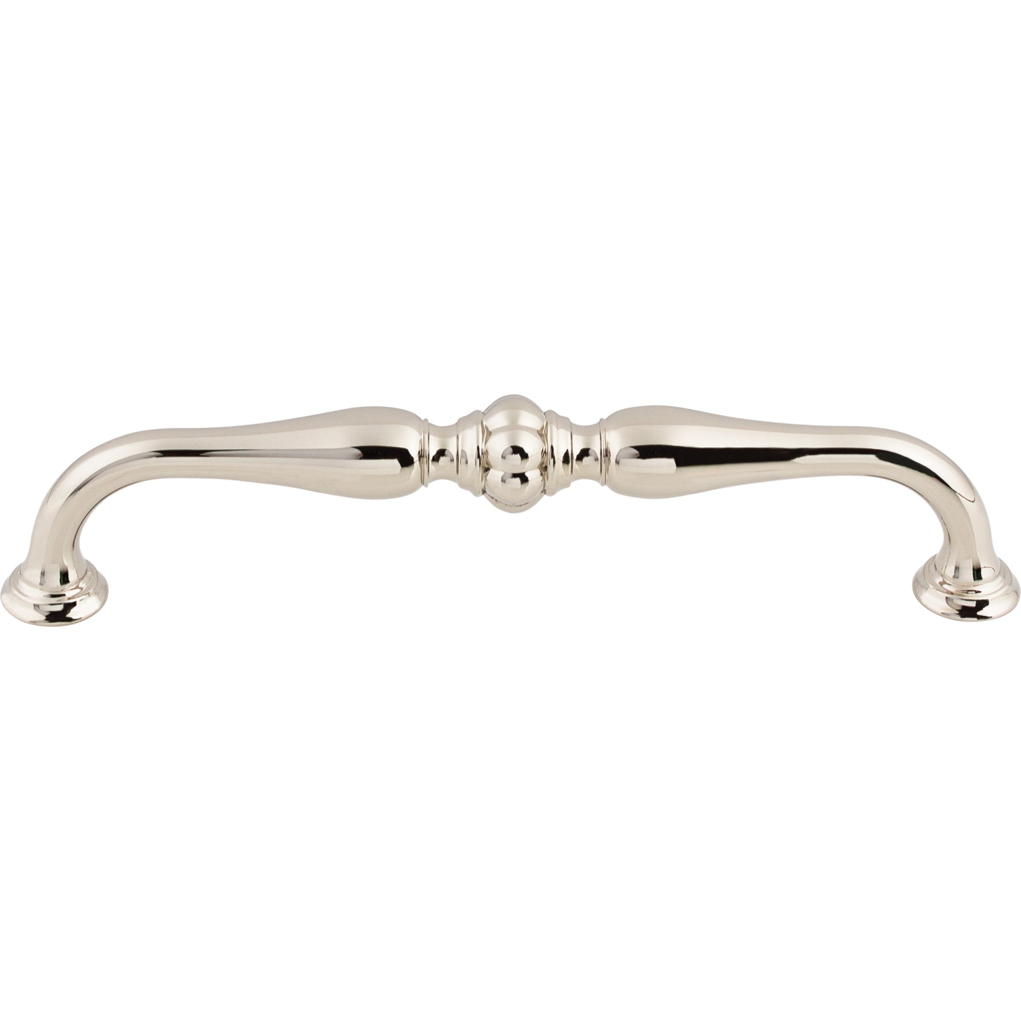 Worldwide Flooring Design Center Allington Pull 6 5/16 Inch (c-c) Polished Nickel Allington Pull 6 5/16 Inch (c-c) Polished Nickel Top Knobs Decorative Hardware