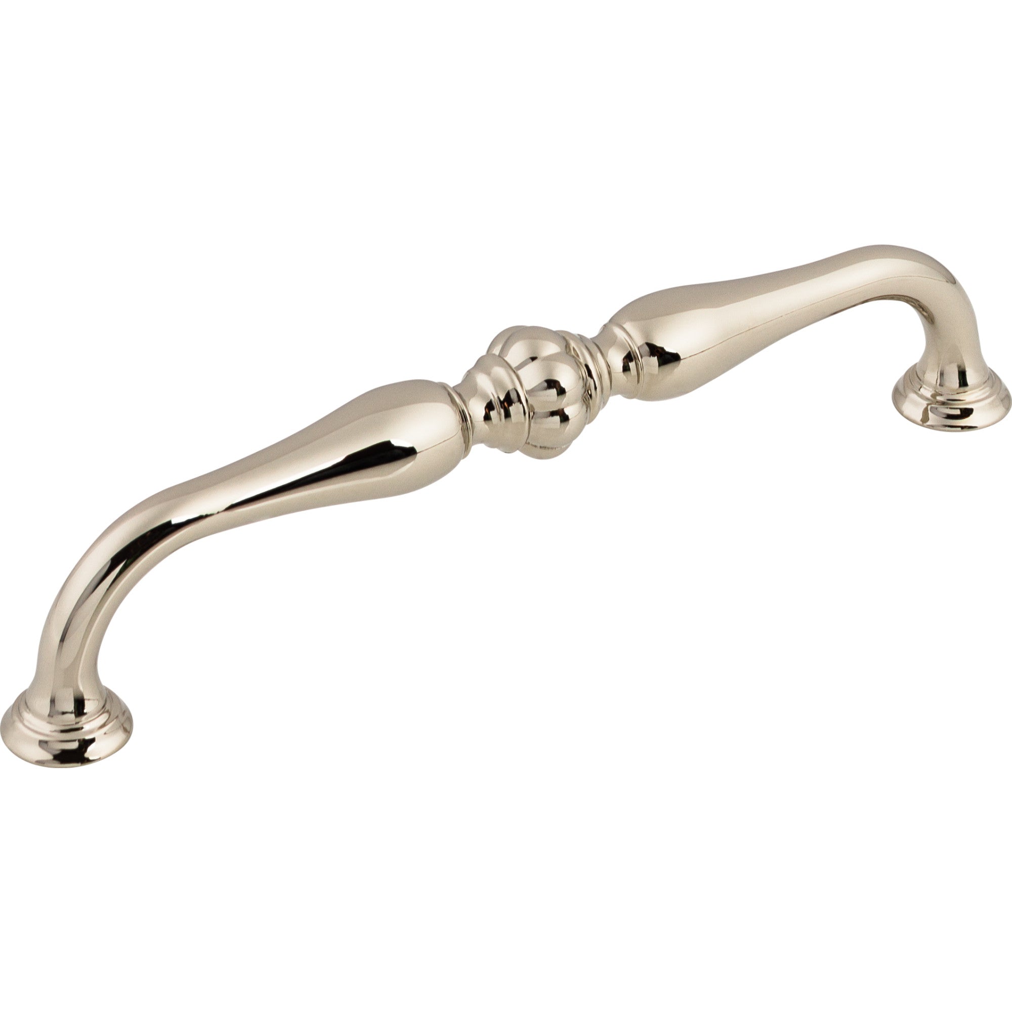 Worldwide Flooring Design Center Allington Pull 6 5/16 Inch (c-c) Polished Nickel Allington Pull 6 5/16 Inch (c-c) Polished Nickel Top Knobs Decorative Hardware
