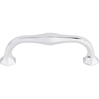Worldwide Flooring Design Center Spectrum Pull 3 3/4 Inch (c-c) Polished Chrome Spectrum Pull 3 3/4 Inch (c-c) Polished Chrome Top Knobs Decorative Hardware