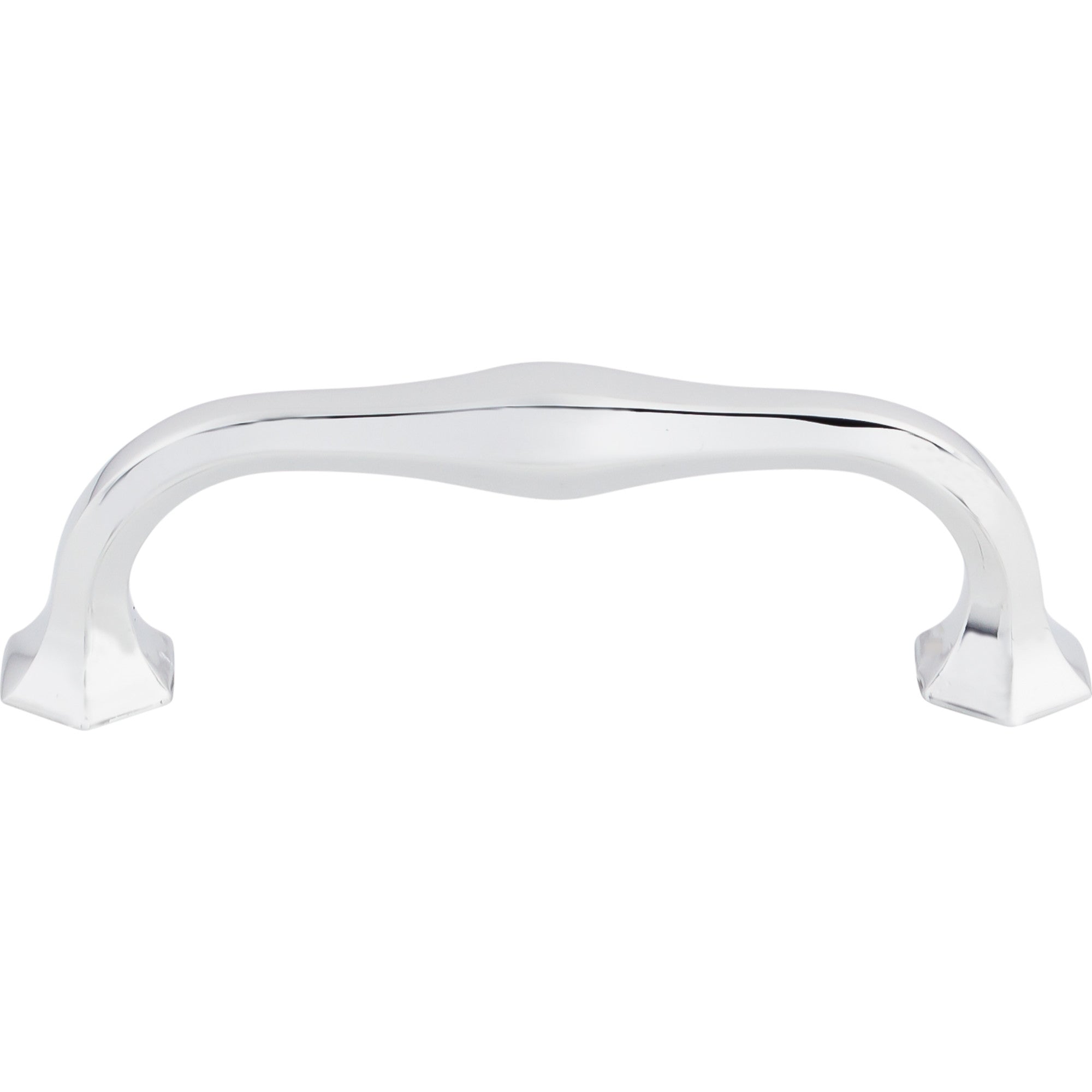 Worldwide Flooring Design Center Spectrum Pull 3 3/4 Inch (c-c) Polished Chrome Spectrum Pull 3 3/4 Inch (c-c) Polished Chrome Top Knobs Decorative Hardware