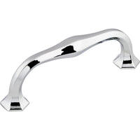 Worldwide Flooring Design Center Spectrum Pull 3 3/4 Inch (c-c) Polished Chrome Spectrum Pull 3 3/4 Inch (c-c) Polished Chrome Top Knobs Decorative Hardware
