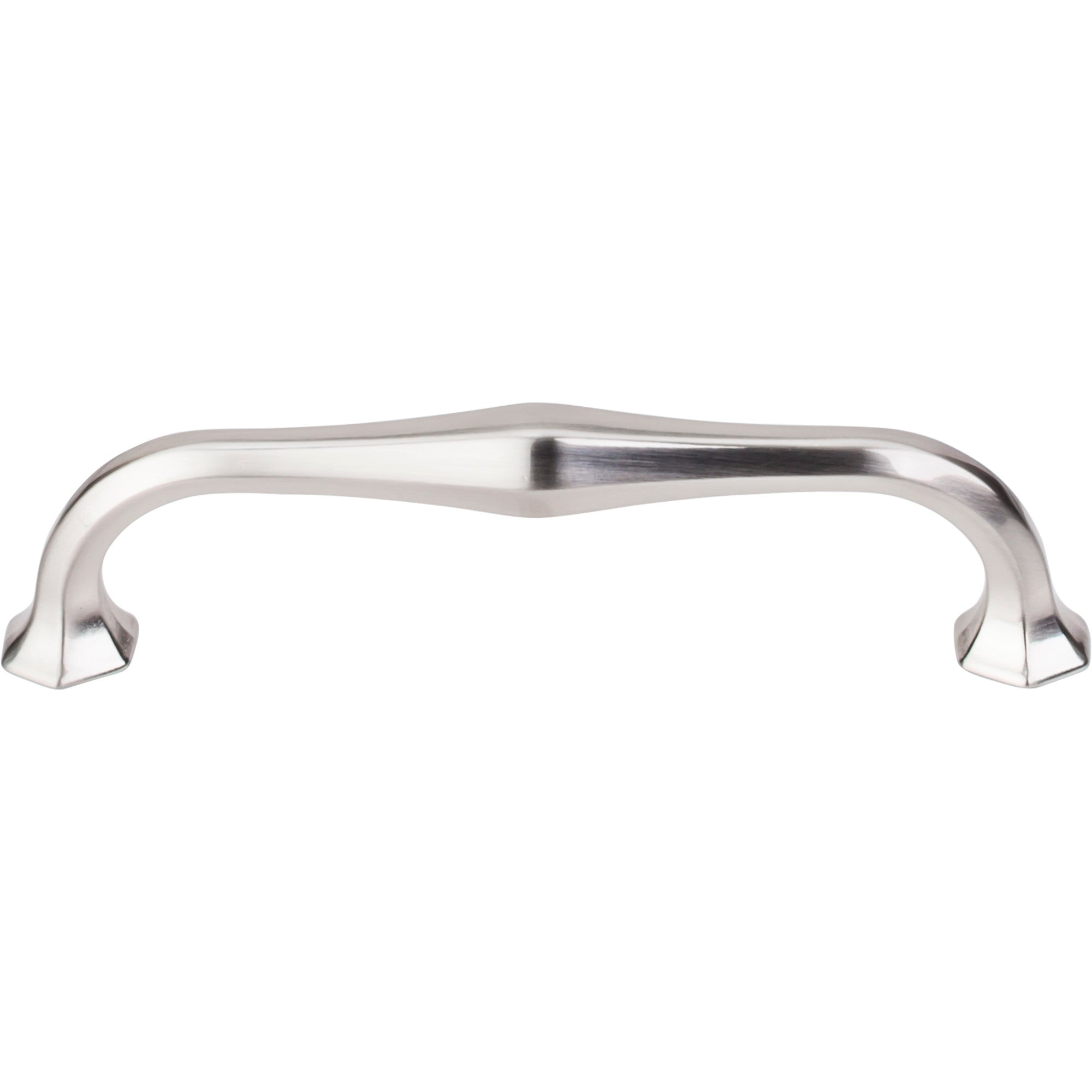 Worldwide Flooring Design Center Spectrum Pull 5 1/16 Inch (c-c) Brushed Satin Nickel Spectrum Pull 5 1/16 Inch (c-c) Brushed Satin Nickel Top Knobs Decorative Hardware