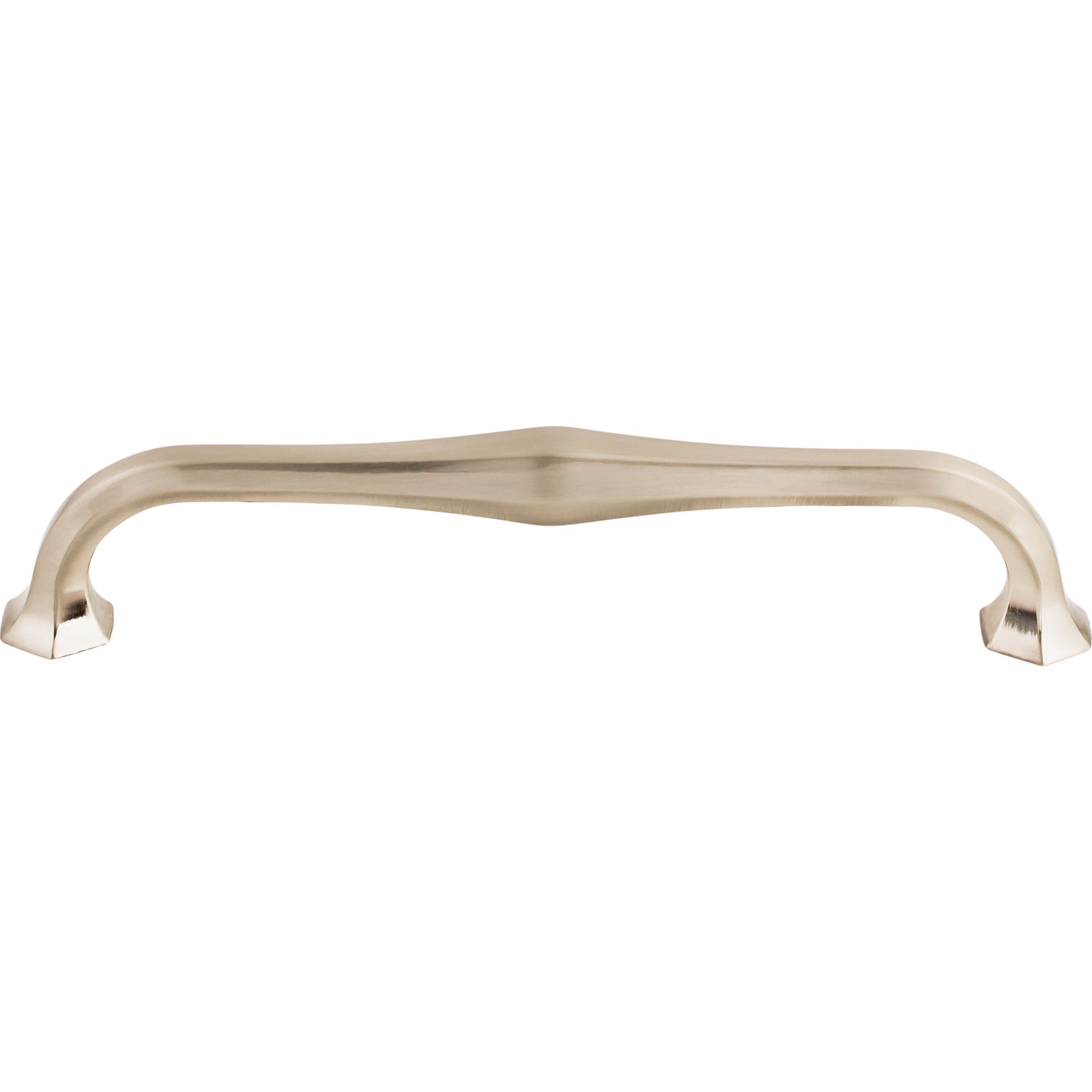 Worldwide Flooring Design Center Spectrum Pull 6 5/16 Inch (c-c) Brushed Satin Nickel Spectrum Pull 6 5/16 Inch (c-c) Brushed Satin Nickel Top Knobs Decorative Hardware