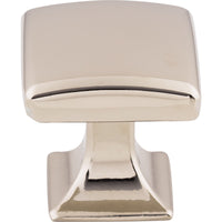 Worldwide Flooring Design Center Contour Knob 1 1/8 Inch Polished Nickel Contour Knob 1 1/8 Inch Polished Nickel Top Knobs Decorative Hardware