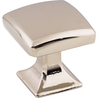 Worldwide Flooring Design Center Contour Knob 1 1/8 Inch Polished Nickel Contour Knob 1 1/8 Inch Polished Nickel Top Knobs Decorative Hardware