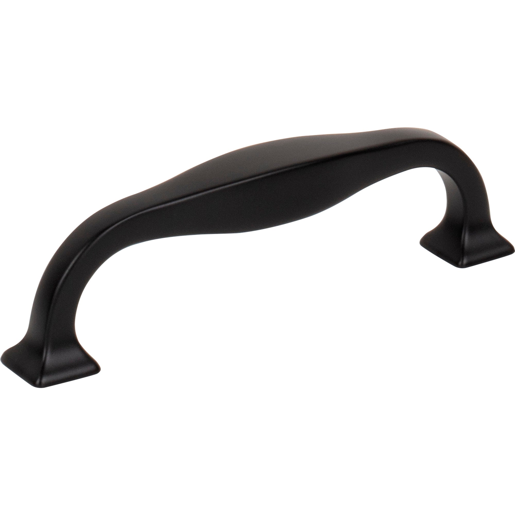 Worldwide Flooring Design Center Contour Pull 3 3/4 Inch (c-c) Flat Black Contour Pull 3 3/4 Inch (c-c) Flat Black Top Knobs Decorative Hardware