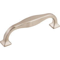 Worldwide Flooring Design Center Contour Pull 3 3/4 Inch (c-c) Brushed Satin Nickel Contour Pull 3 3/4 Inch (c-c) Brushed Satin Nickel Top Knobs Decorative Hardware
