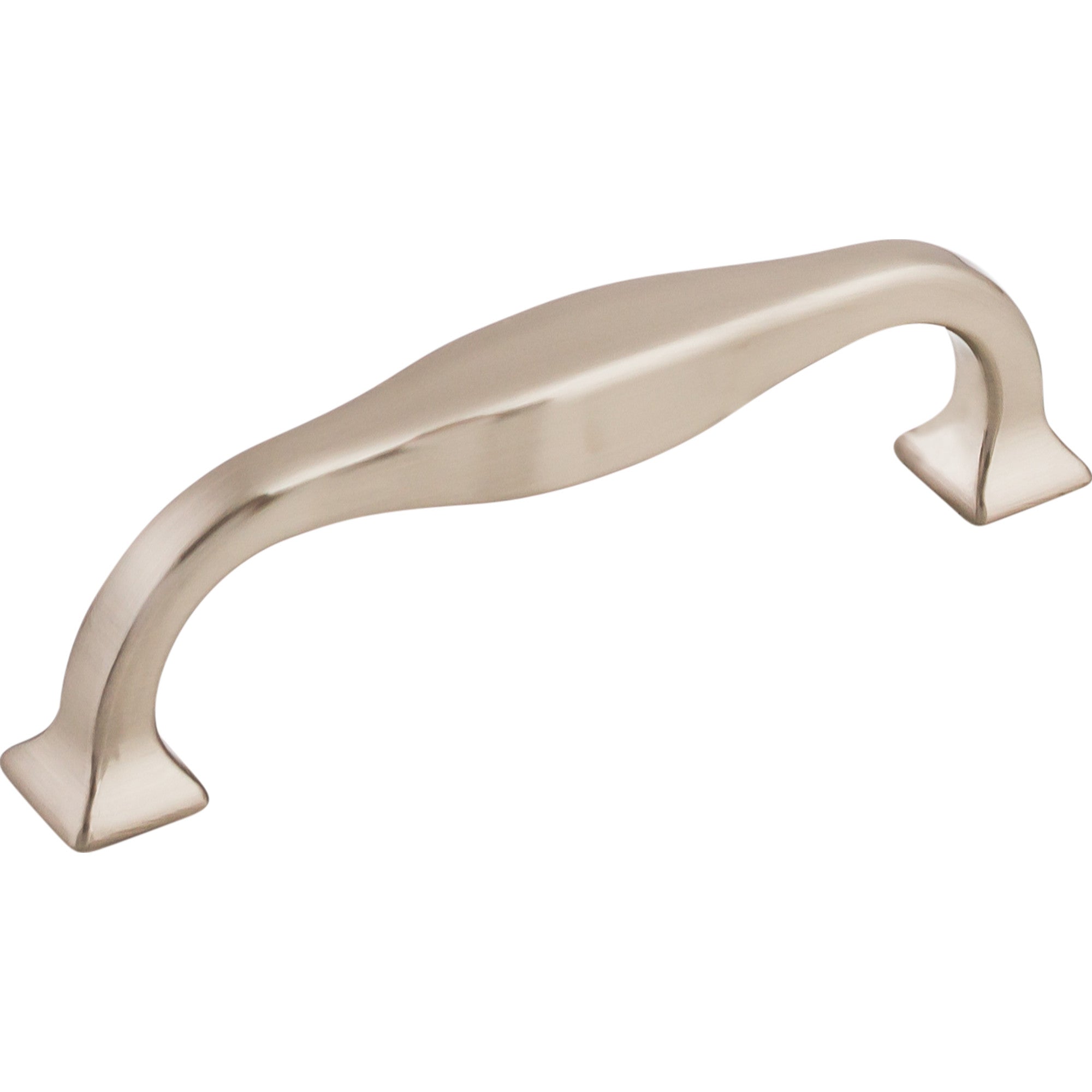 Worldwide Flooring Design Center Contour Pull 3 3/4 Inch (c-c) Brushed Satin Nickel Contour Pull 3 3/4 Inch (c-c) Brushed Satin Nickel Top Knobs Decorative Hardware