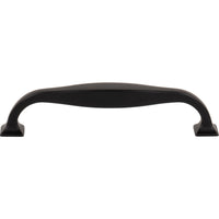 Worldwide Flooring Design Center Contour Pull 5 1/16 Inch (c-c) Flat Black Contour Pull 5 1/16 Inch (c-c) Flat Black Top Knobs Decorative Hardware