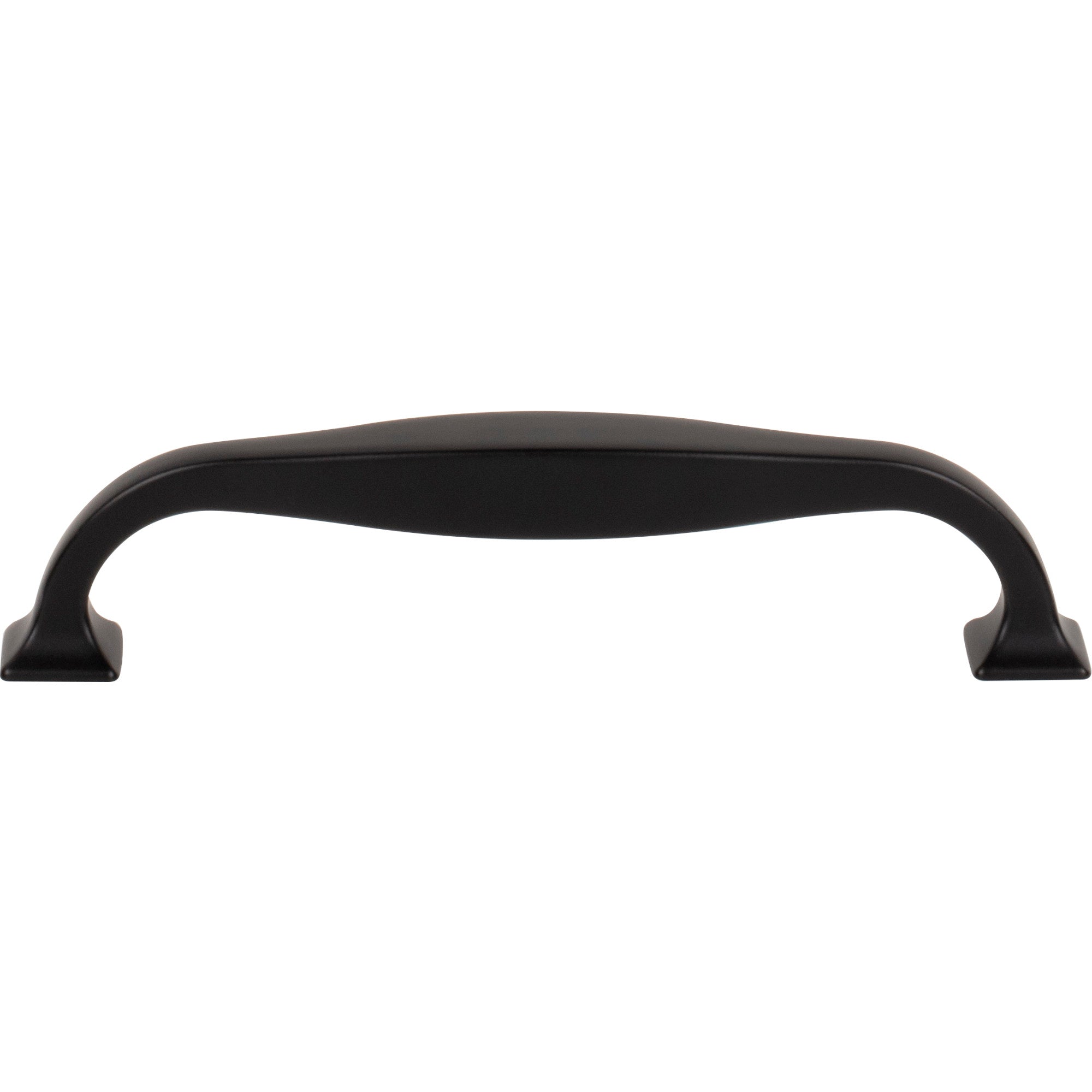 Worldwide Flooring Design Center Contour Pull 5 1/16 Inch (c-c) Flat Black Contour Pull 5 1/16 Inch (c-c) Flat Black Top Knobs Decorative Hardware