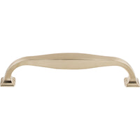 Worldwide Flooring Design Center Contour Pull 5 1/16 Inch (c-c) Brushed Satin Nickel Contour Pull 5 1/16 Inch (c-c) Brushed Satin Nickel Top Knobs Decorative Hardware