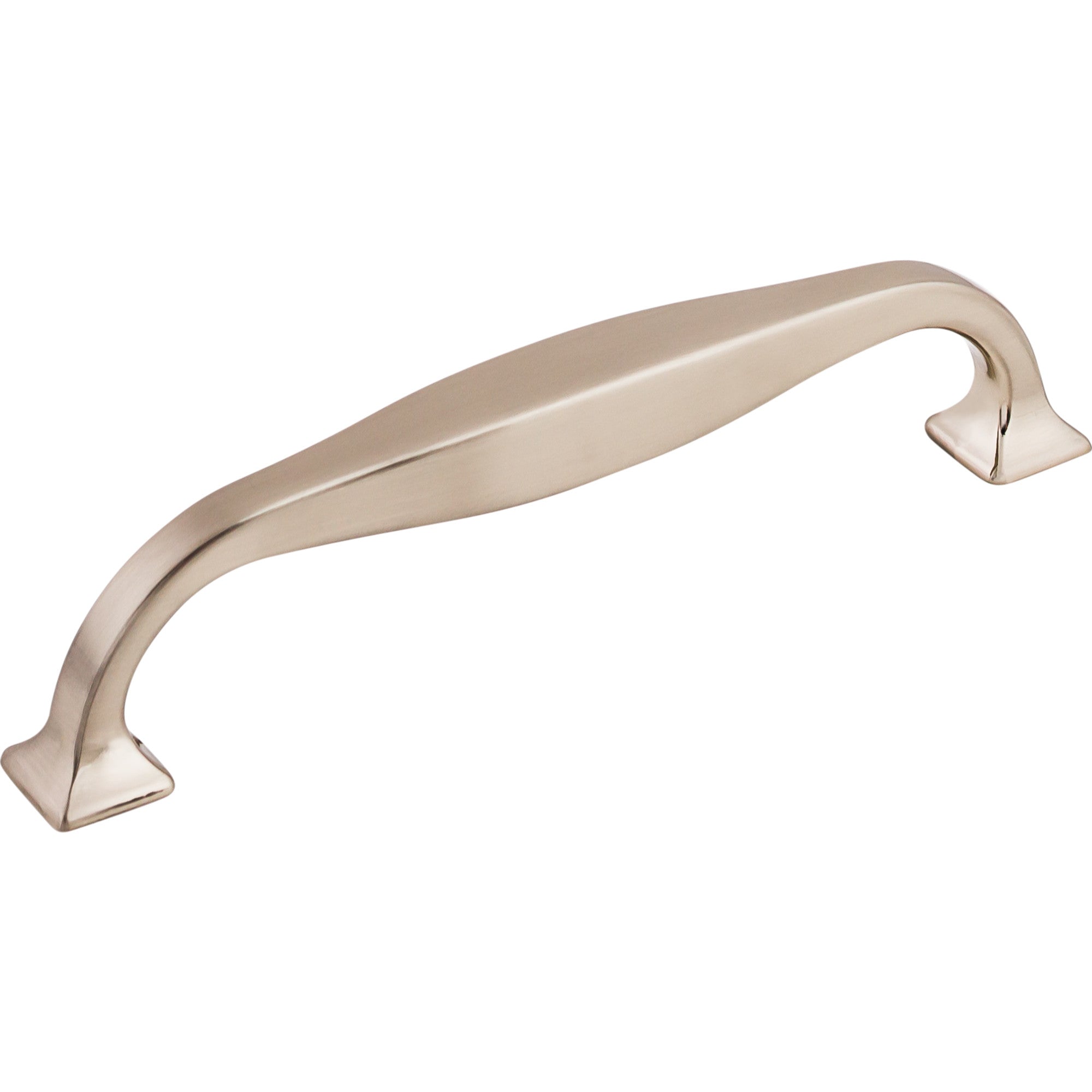 Worldwide Flooring Design Center Contour Pull 5 1/16 Inch (c-c) Brushed Satin Nickel Contour Pull 5 1/16 Inch (c-c) Brushed Satin Nickel Top Knobs Decorative Hardware
