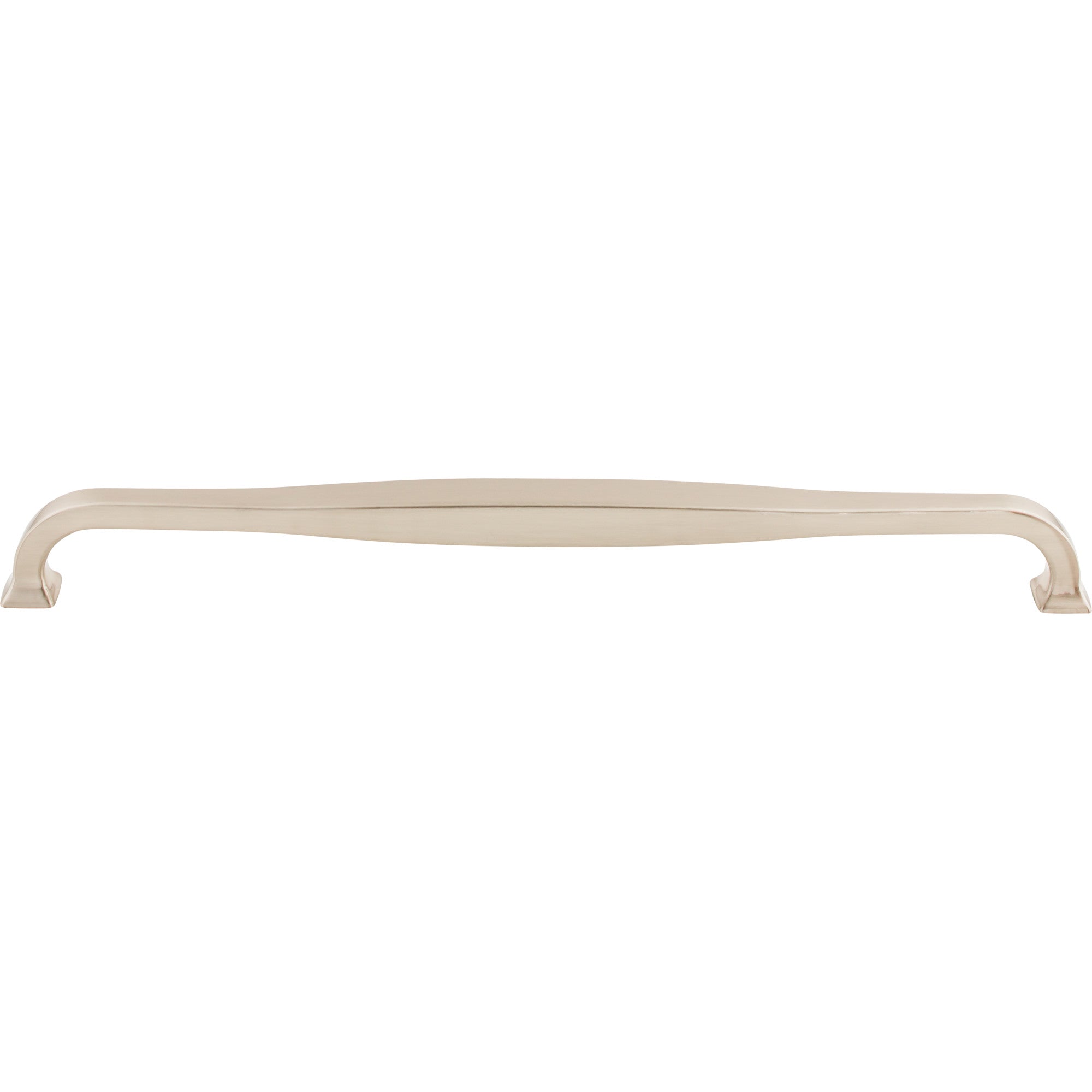 Worldwide Flooring Design Center Contour Pull 12 Inch (c-c) Brushed Satin Nickel Contour Pull 12 Inch (c-c) Brushed Satin Nickel Top Knobs Decorative Hardware