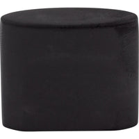 Worldwide Flooring Design Center Oval Slot Knob 3/4 Inch (c-c) Flat Black Oval Slot Knob 3/4 Inch (c-c) Flat Black Top Knobs Decorative Hardware