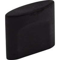 Worldwide Flooring Design Center Oval Slot Knob 3/4 Inch (c-c) Flat Black Oval Slot Knob 3/4 Inch (c-c) Flat Black Top Knobs Decorative Hardware