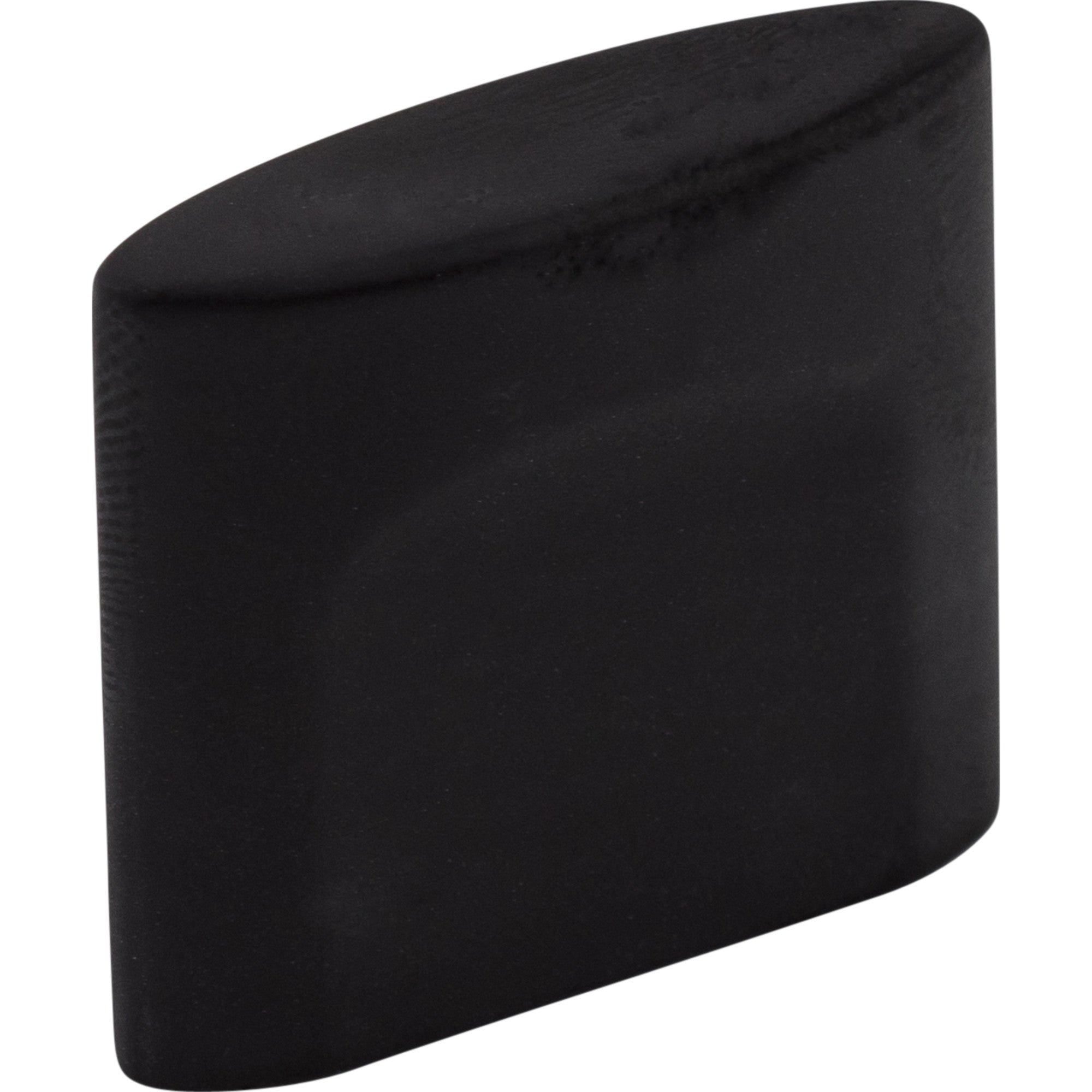 Worldwide Flooring Design Center Oval Slot Knob 3/4 Inch (c-c) Flat Black Oval Slot Knob 3/4 Inch (c-c) Flat Black Top Knobs Decorative Hardware