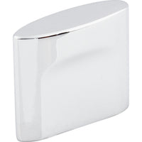 Worldwide Flooring Design Center Oval Slot Knob 3/4 Inch (c-c) Polished Chrome Oval Slot Knob 3/4 Inch (c-c) Polished Chrome Top Knobs Decorative Hardware