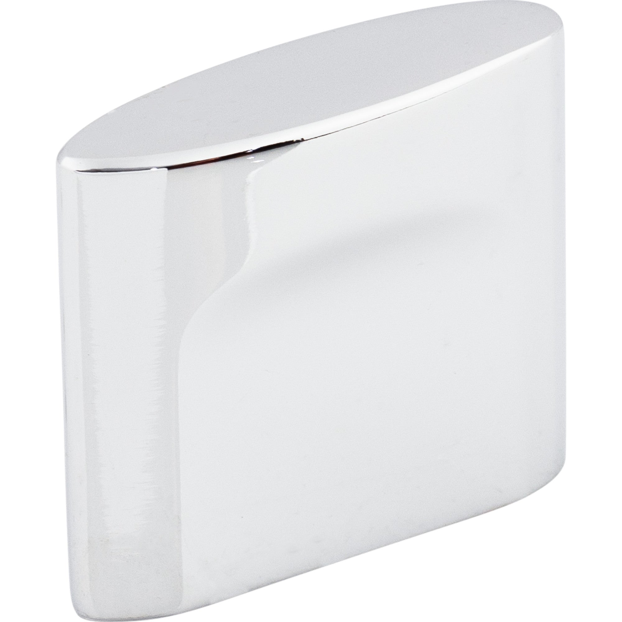 Worldwide Flooring Design Center Oval Slot Knob 3/4 Inch (c-c) Polished Chrome Oval Slot Knob 3/4 Inch (c-c) Polished Chrome Top Knobs Decorative Hardware