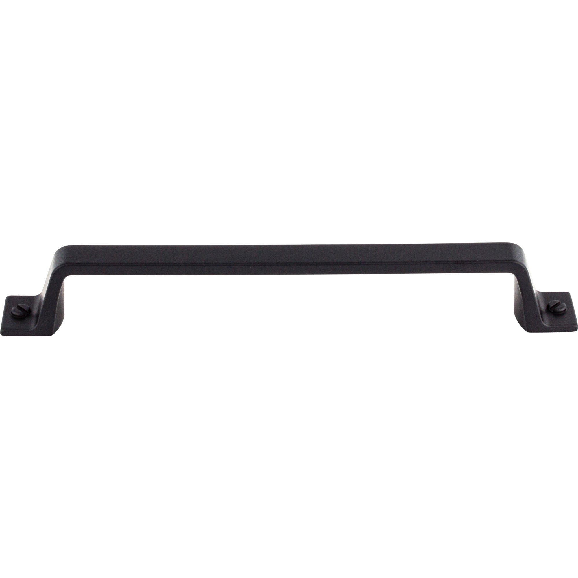 Worldwide Flooring Design Center Channing Pull 6 5/16 Inch (c-c) Flat Black Channing Pull 6 5/16 Inch (c-c) Flat Black Top Knobs Decorative Hardware