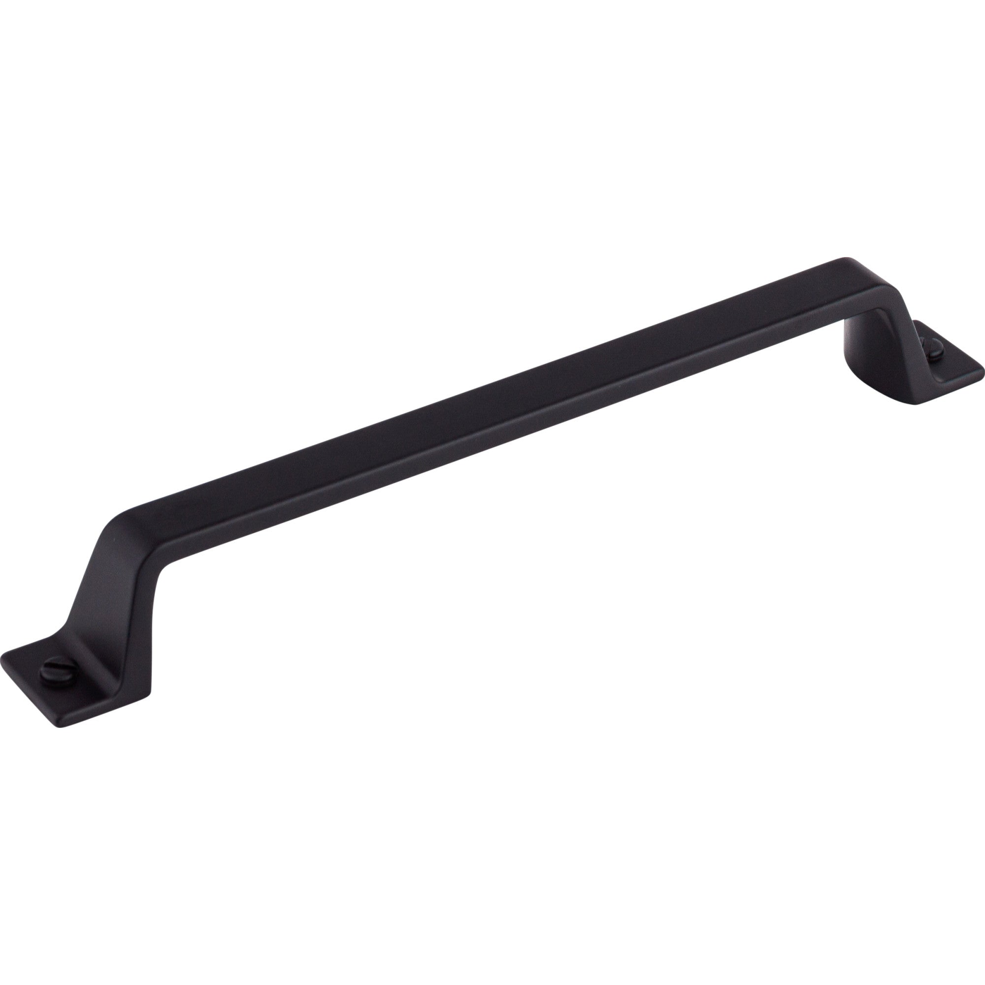 Worldwide Flooring Design Center Channing Pull 6 5/16 Inch (c-c) Flat Black Channing Pull 6 5/16 Inch (c-c) Flat Black Top Knobs Decorative Hardware