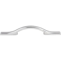 Worldwide Flooring Design Center Somerdale Pull 3 3/4 Inch (c-c) Polished Chrome Somerdale Pull 3 3/4 Inch (c-c) Polished Chrome Top Knobs Decorative Hardware