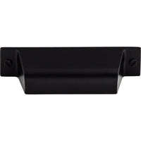 Worldwide Flooring Design Center Channing Cup Pull 2 3/4 Inch (c-c) Flat Black Channing Cup Pull 2 3/4 Inch (c-c) Flat Black Top Knobs Decorative Hardware