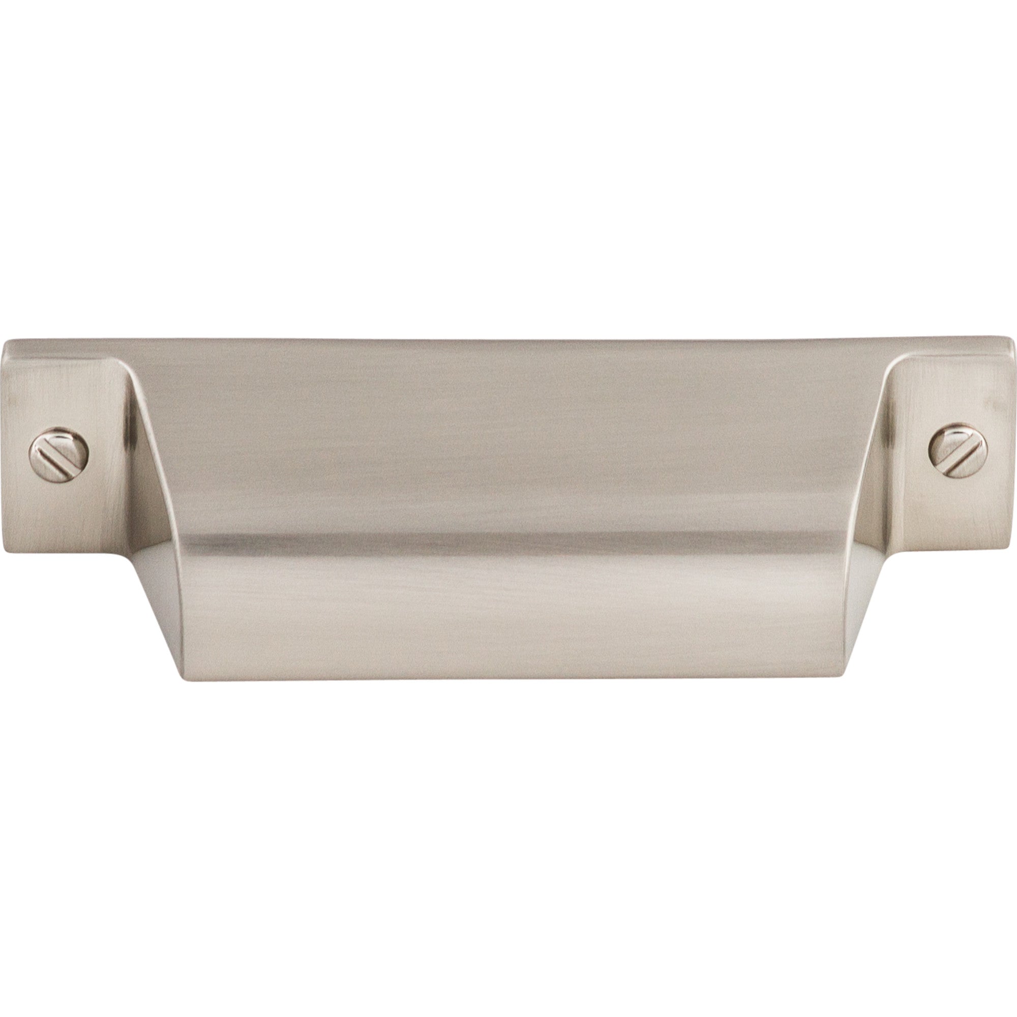 Worldwide Flooring Design Center Channing Cup Pull 2 3/4 Inch (c-c) Brushed Satin Nickel Channing Cup Pull 2 3/4 Inch (c-c) Brushed Satin Nickel Top Knobs Decorative Hardware